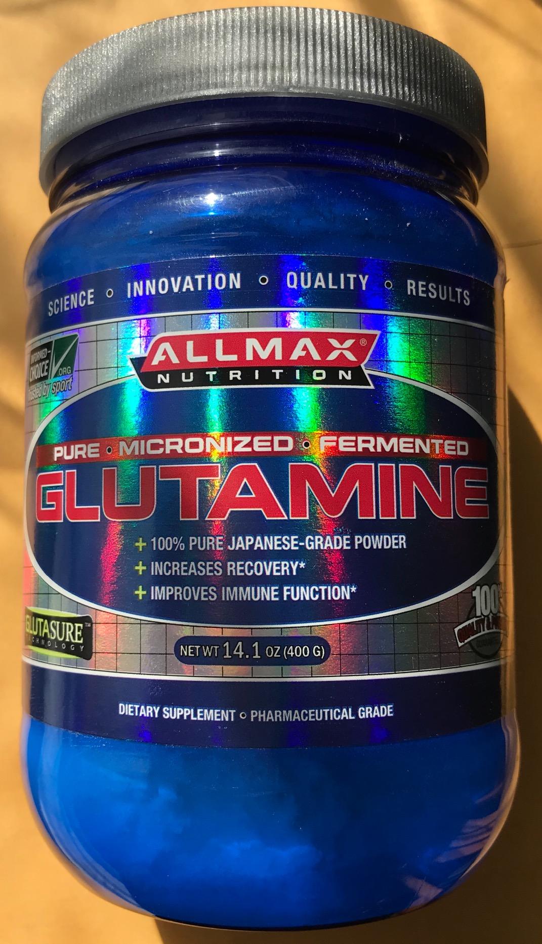 ALLMAX L Glutamine Powder 400g, Fermented L-Glutamine Powder Pure, Unflavored Glutamine Supplement for Gut Health, Recovery & Immune Support, Vegan, Gluten Free customer photo 1
