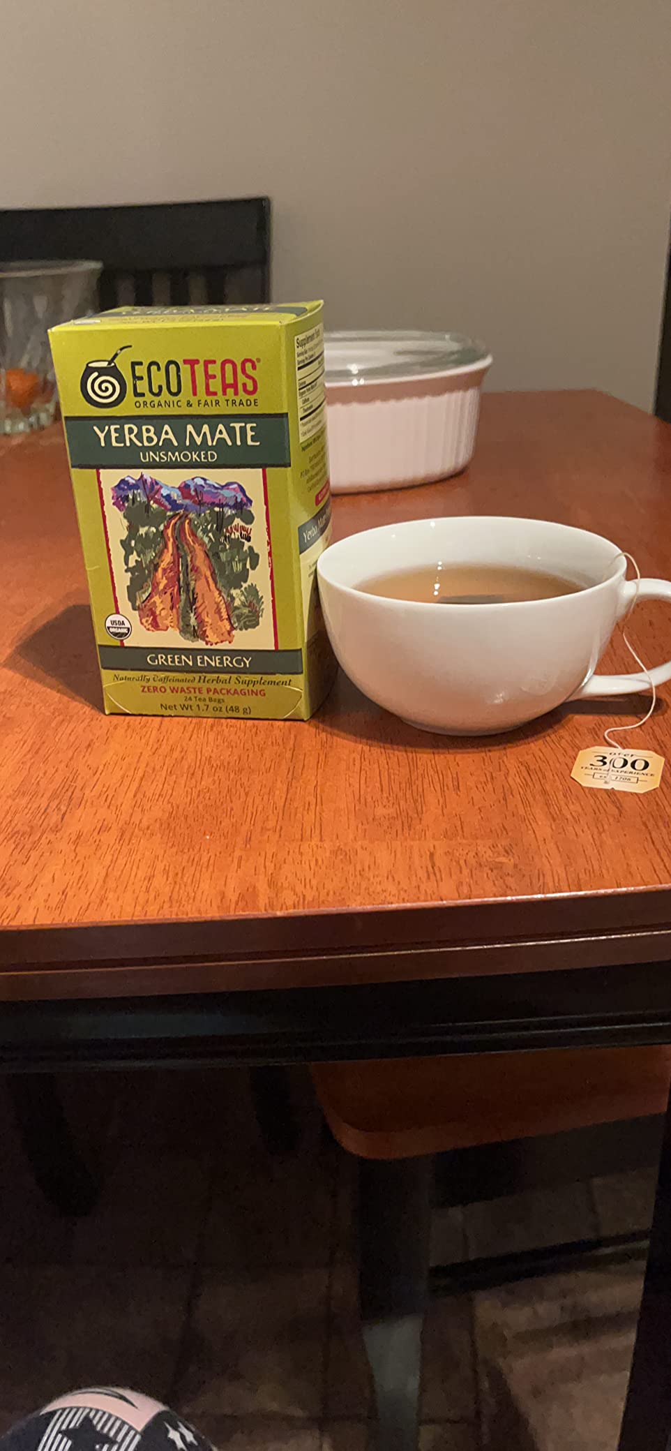 ECOTEAS Organic Yerba Mate Unsmoked Tea 24 Bags customer photo 1