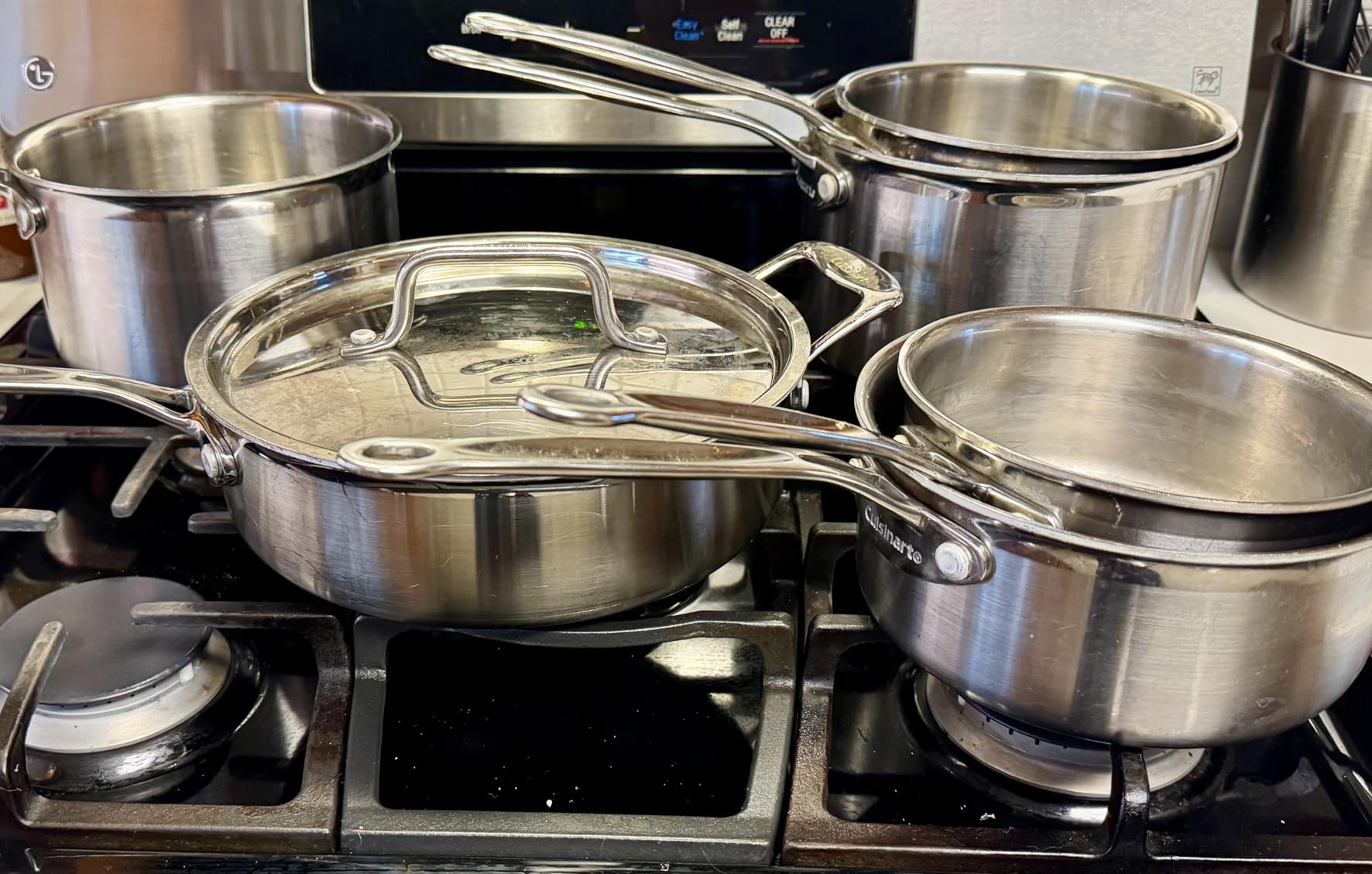 Cuisinart 12-Piece MultiClad Pro Triple Ply Stainless Steel Pots and Pans Set, Cookware Set Compatible with Induction, Electric, Gas Cooktops, Cool Grip Handles, Oven Safe to 500F customer photo 2