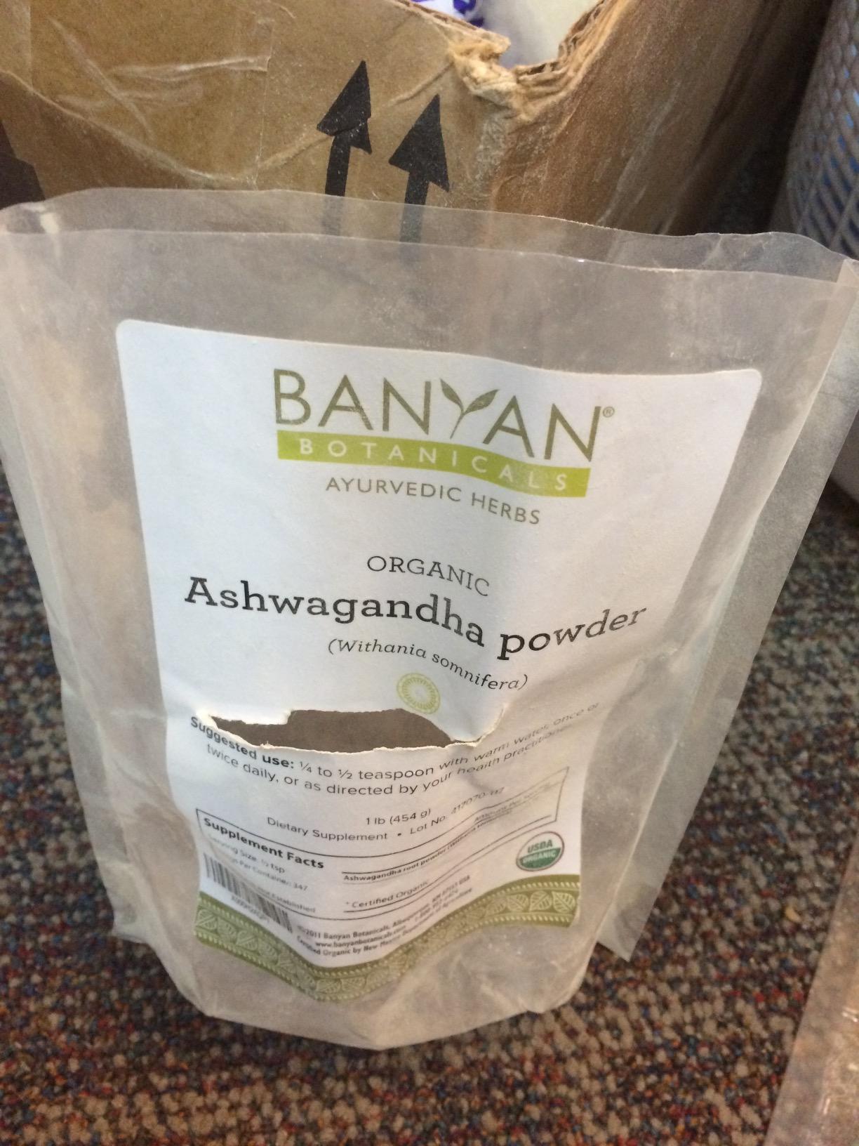 Banyan Botanicals Organic Ashwagandha Root Powder - 1lb Bulk (504 Servings) Natural Cortisol Manager & Adrenal Support - Stress Relief, Better Sleep & Energy - Adaptogen for Smoothies & Moon Milk - Vegan customer photo 2