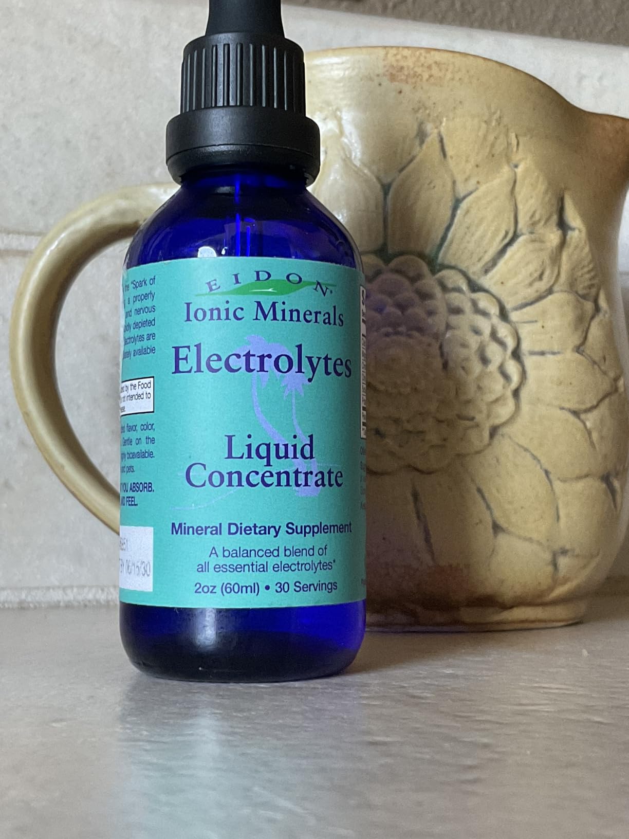 Eidon Liquid Electrolytes - Ionic Electrolyte Drops, Mineral Supplement to Add to Water, Balances Electrolyte Equilibrium, Sugar Free Unsweetened Hydration for Men & Women - 2 oz customer photo 1