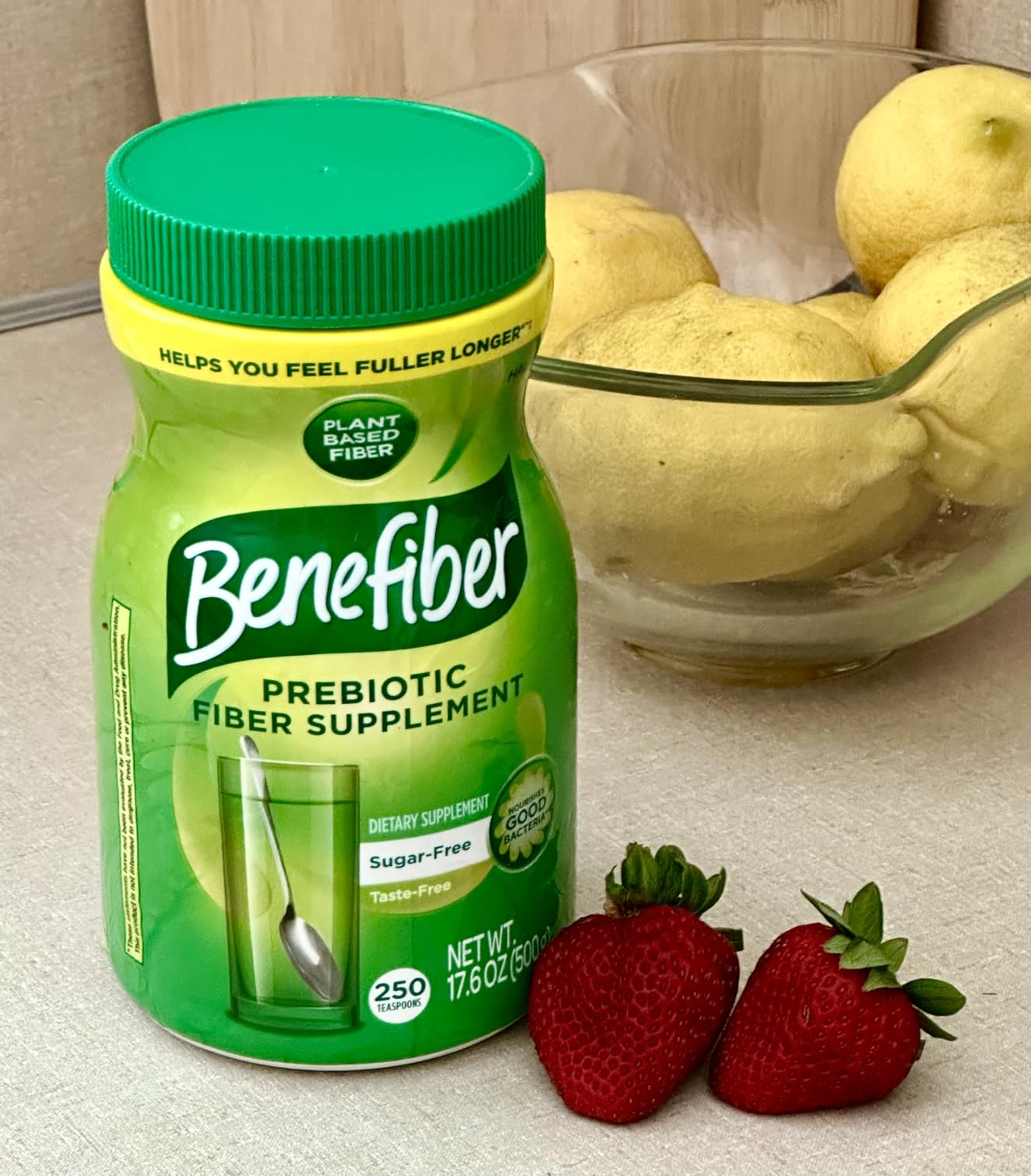 Benefiber Daily Prebiotic Fiber Supplement Powder, Unflavored - 250 Teaspoons (17.6 Ounces) customer photo 1
