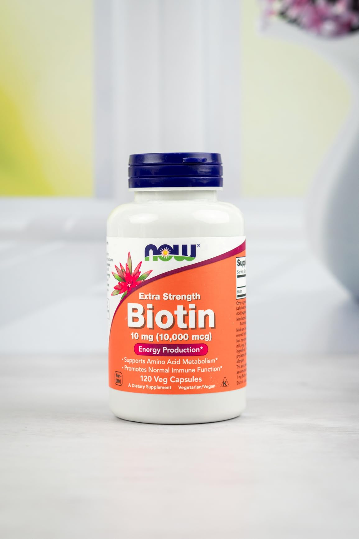 NOW Foods Supplements, Biotin 10 mg (10,000 mcg), Extra Strength, Energy Production, 120 Veg Capsules customer photo 1