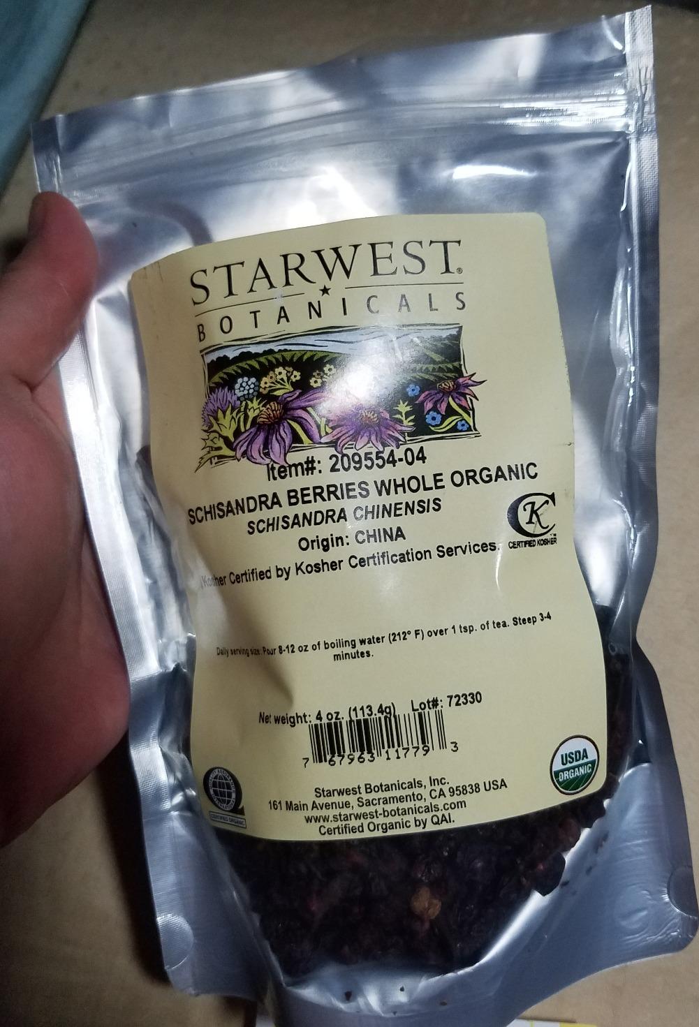 Organic Schisandra Berry Powder - 4 oz customer photo 2