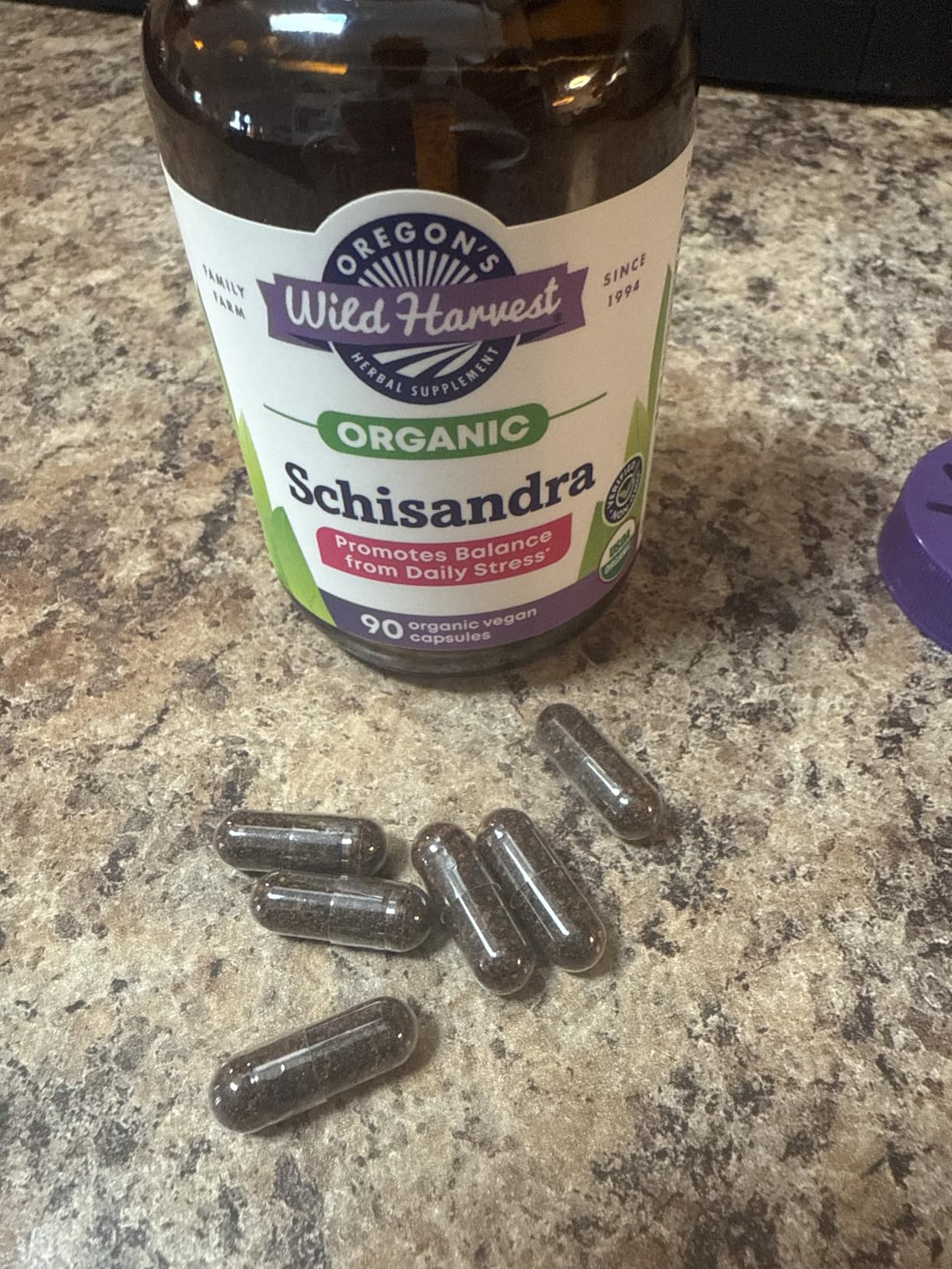 Oregon's Wild Harvest Schisandra Organic Herbal Supplement, 90 Count customer photo 1