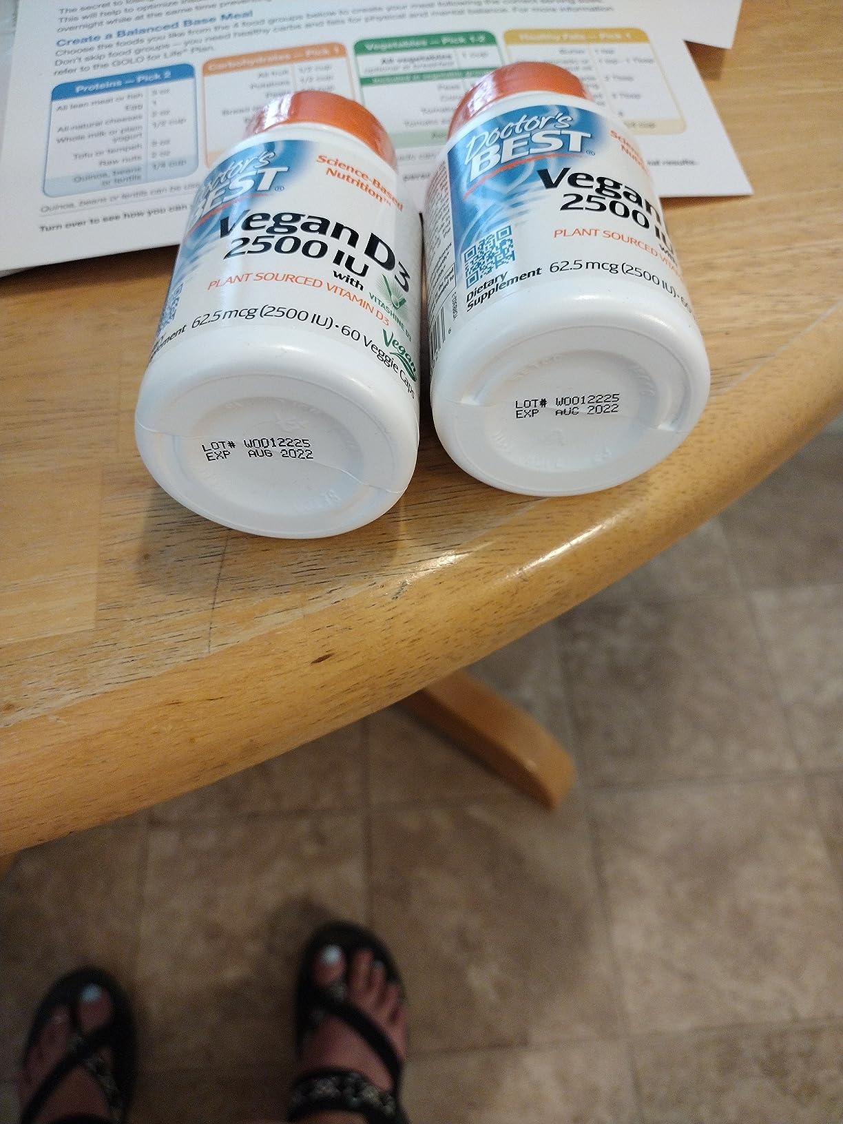 Doctors Best Vegan Vitamin D3 2500 IU Veg Caps - Vegan Vitamin D Supplement for Men & Women, Helps Support Calcium Absorption, Heart Health & Immune Support, 62.5 mcg per Serving - 60 Veggie Capsules customer photo 1