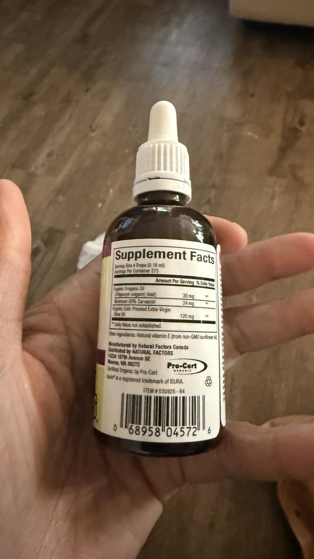 Natural Factors Oil of Oregano - Liquid Antioxidant Support Supplement for Immune Support - Easy Swallow Health Supplement with Non-GMO & Gluten-Free Formula - 2 fl oz (375 Servings) customer photo 1