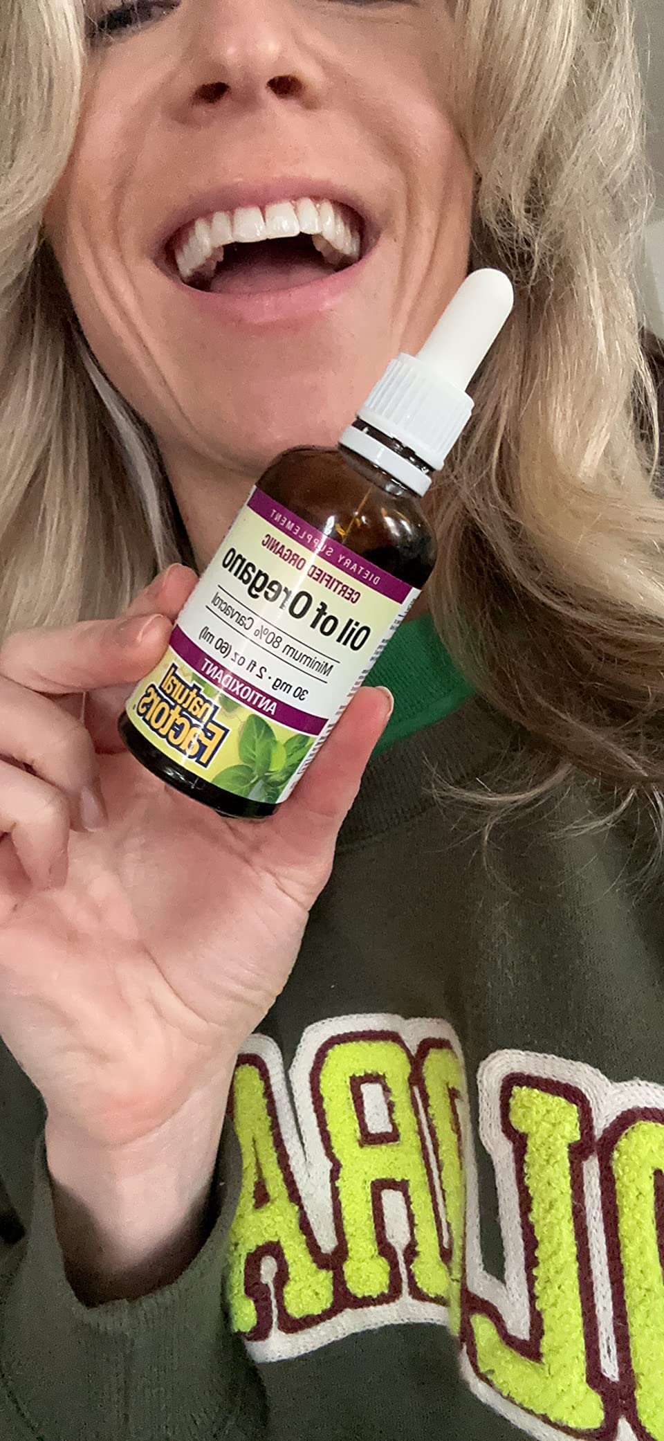 Natural Factors Oil of Oregano - Liquid Antioxidant Support Supplement for Immune Support - Easy Swallow Health Supplement with Non-GMO & Gluten-Free Formula - 2 fl oz (375 Servings) customer photo 2