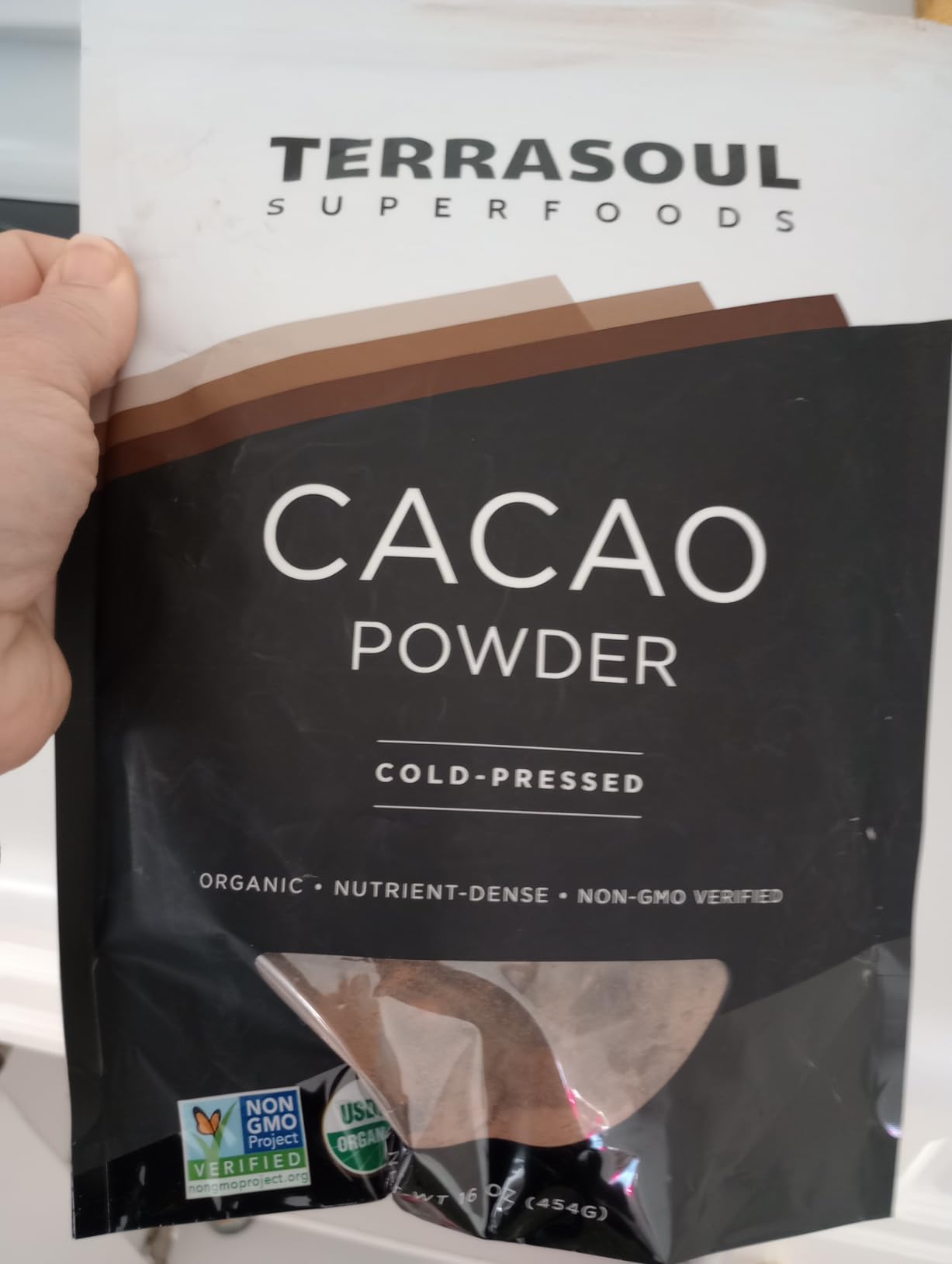 Terrasoul Superfoods Raw Organic Cacao Powder, 16 Oz, Rich Chocolate Goodness for Baking, Smoothies, and Blissful Hot Cocoa customer photo 2