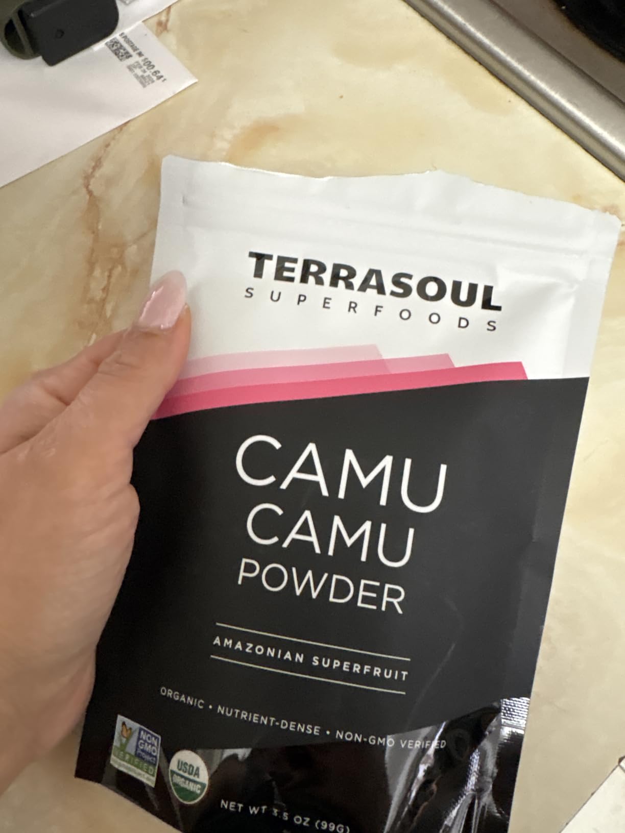 Terrasoul Superfoods Organic Camu Camu Powder, 3.5 Oz, Amazonian Superfruit for Immune Support, Smoothie Boost, and Vitamin C Antioxidant-Rich Recipes customer photo 1