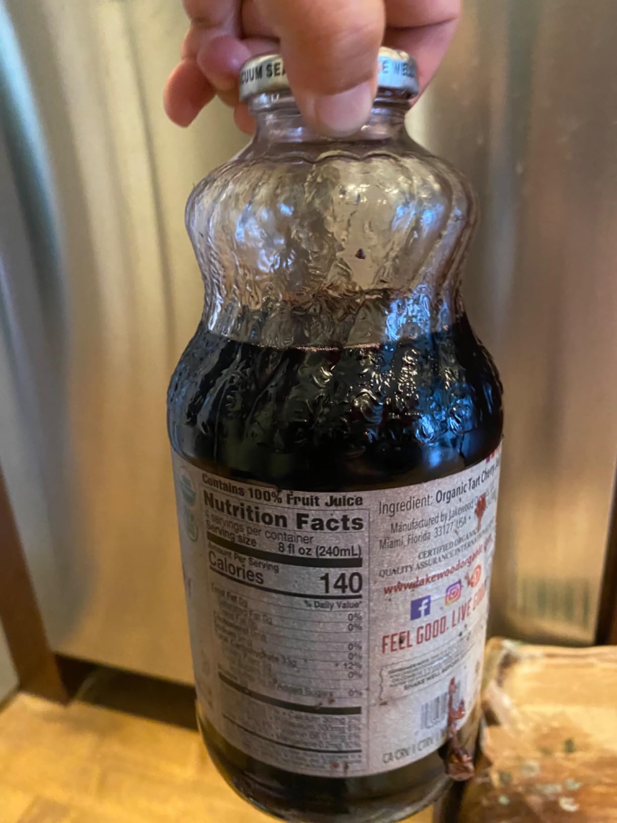 Lakewood, Organic Pure Cherry Tart Juice, 32 oz customer photo 2
