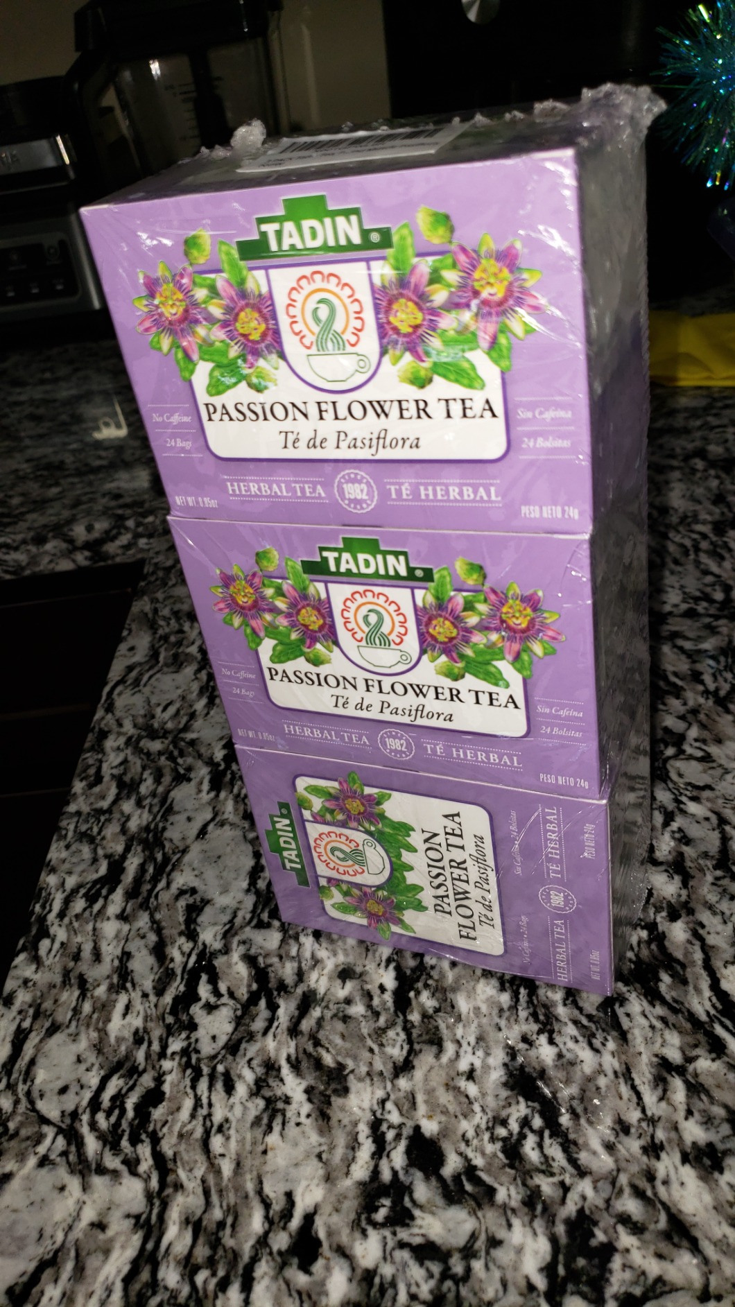 3 PACK Tadin Tea, Pasiflora - Passion Flower Tea, 72 Tea Bags - Relax Mind Muscle Pasiflora customer photo 2