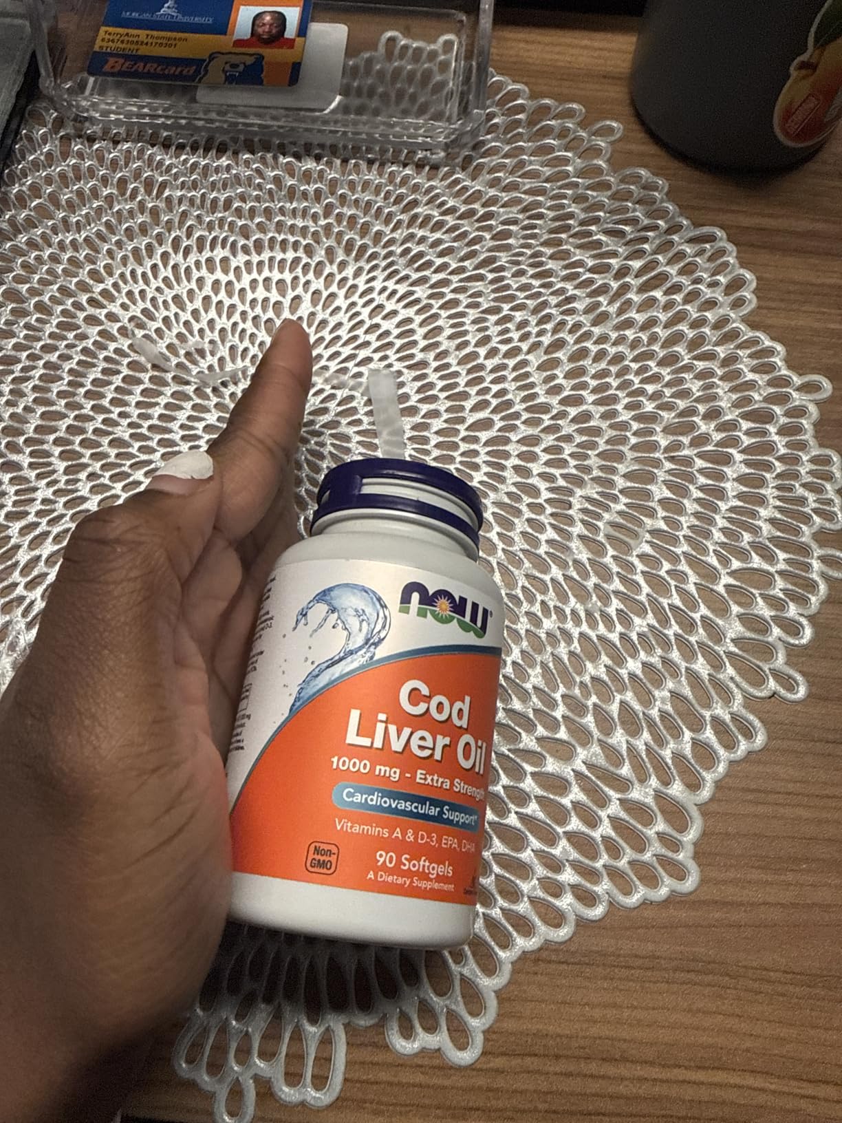 NOW Foods Supplements, Cod Liver Oil, Extra Strength 1,000 mg with Vitamins A & D-3, EPA, DHA, 90 Softgels customer photo 2