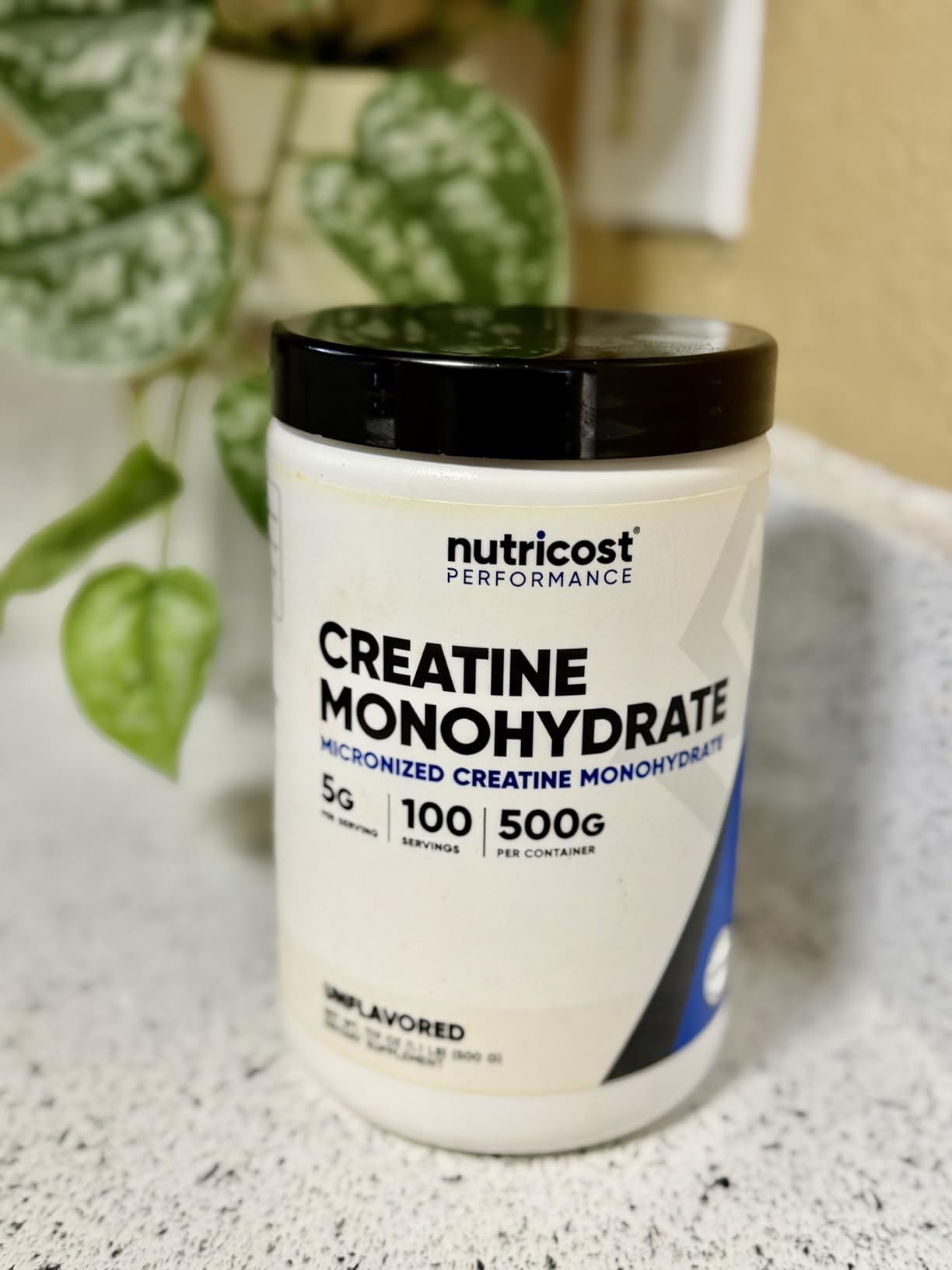 Nutricost Creatine Monohydrate Micronized Powder 500G, 5000mg Per Serv (5g) - 100 Servings, 17.9 Oz customer photo 2