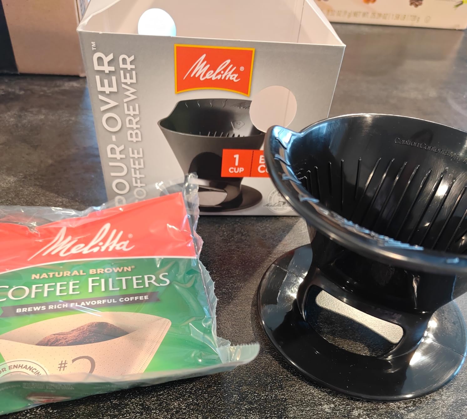 Melitta 64007 1 Cup Black Pour-Over Coffee Brew Cone customer photo 2