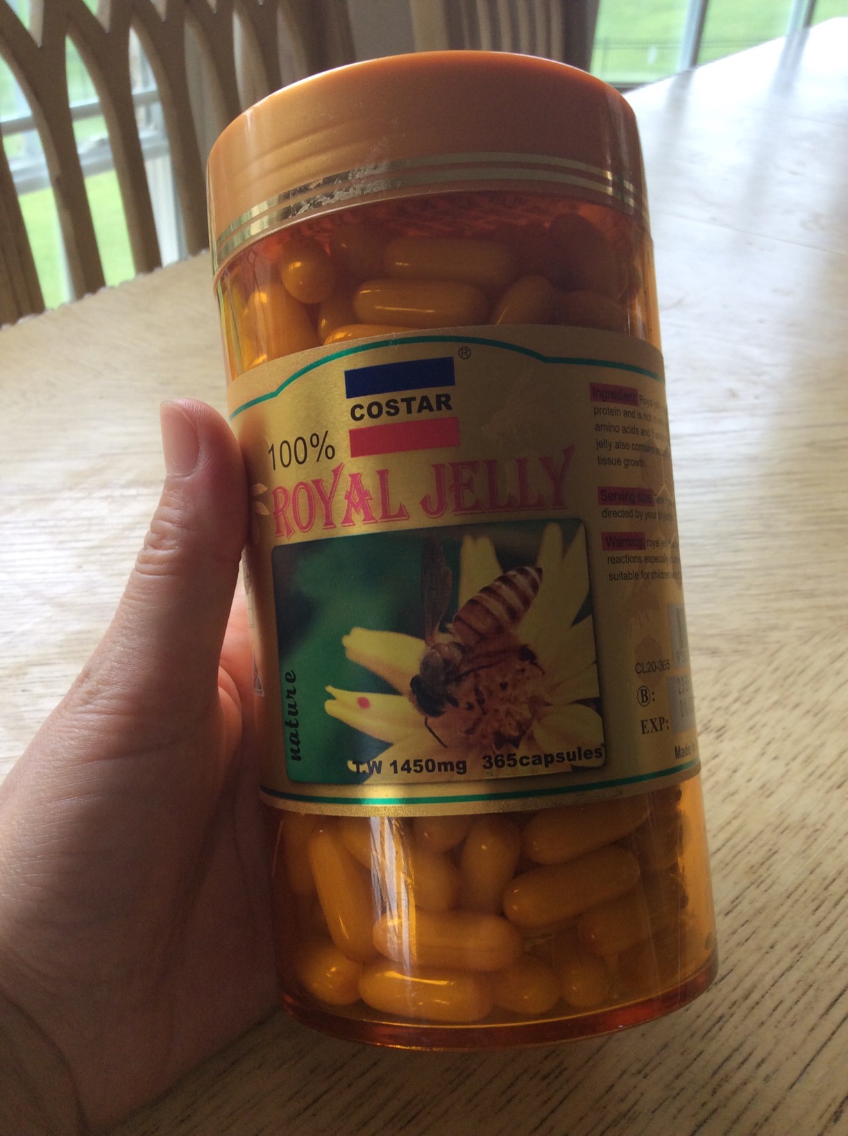 Costar Royal Jelly Supplement 1450mg - 365 Capsules - Rich in Nutrients for Vitality and Well-being - Made in Australia customer photo 2