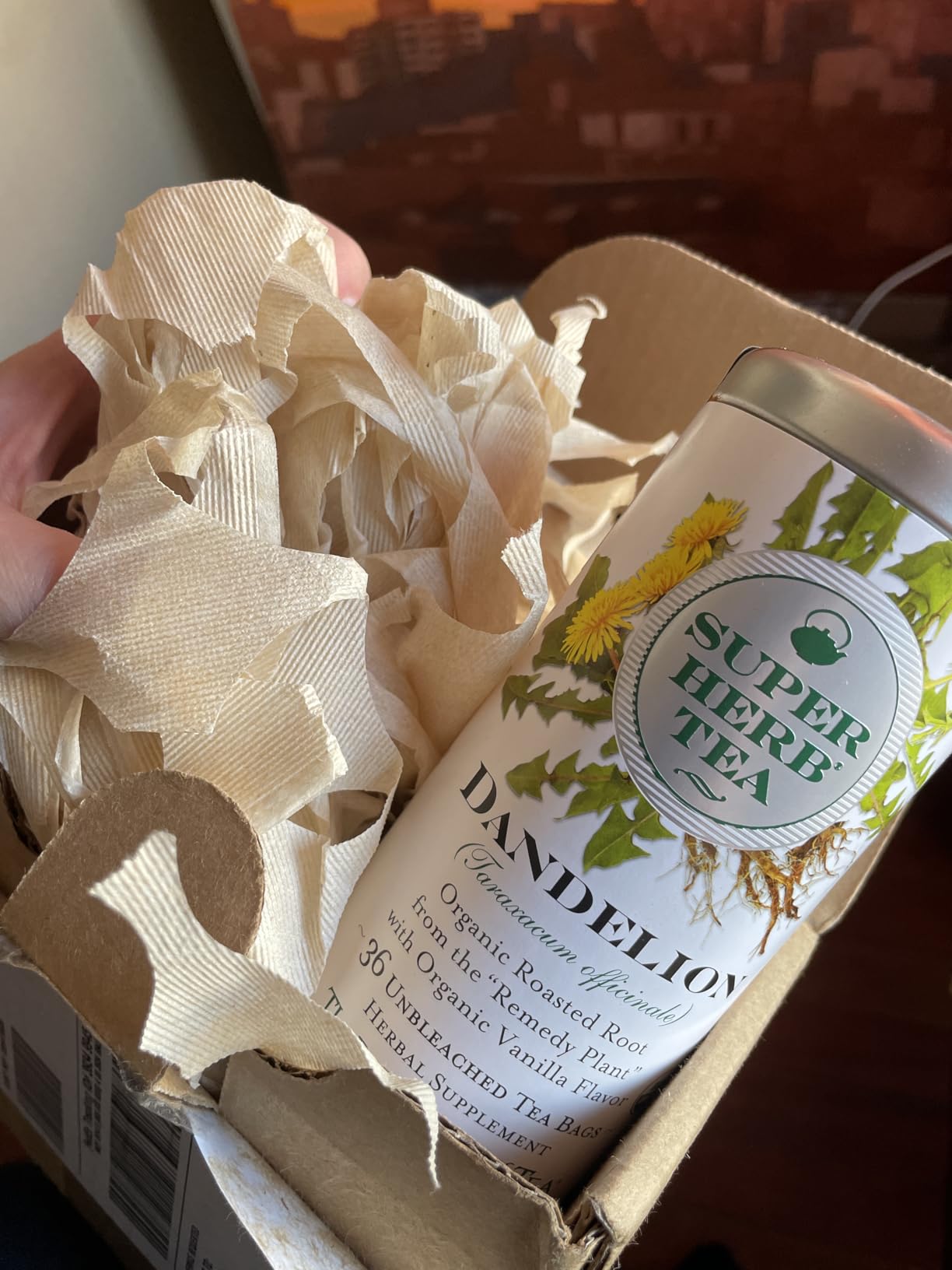 The Republic of Tea - Organic Dandelion SuperHerb Tea Tin, 36 Herbal Tea Bags, Naturally Caffeine-Free customer photo 1
