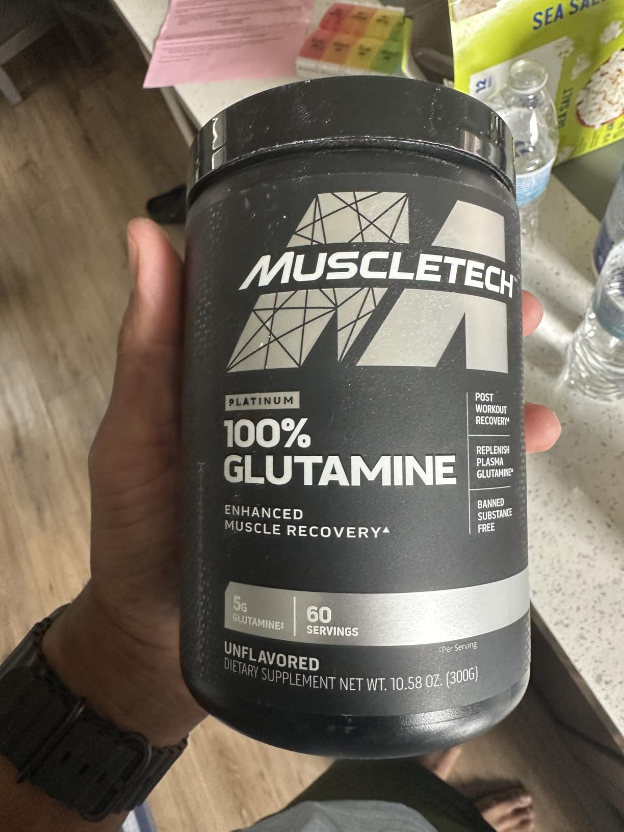 MuscleTech Glutamine Powder | 100% Pure L Glutamine Powder | Post Workout Recovery Drink | L-Glutamine Powder for Men & Women | Muscle Recovery | Unflavored (60 Servings) customer photo 2