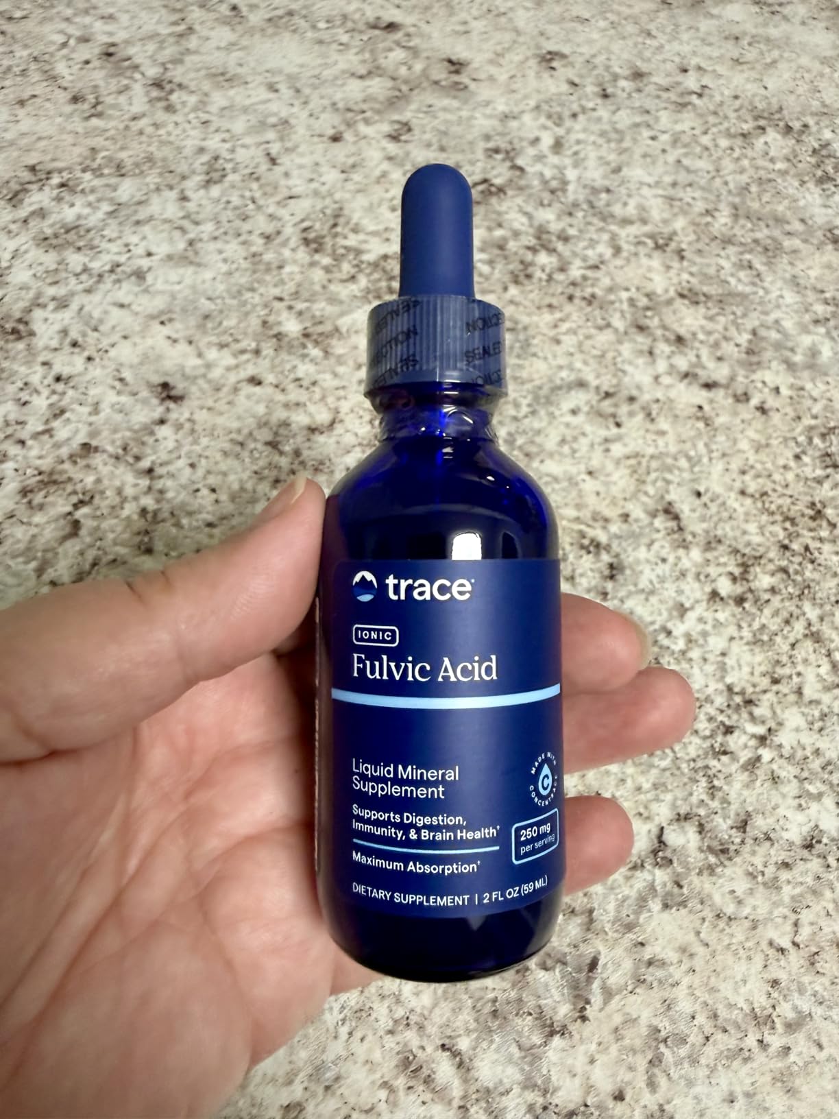 Trace Minerals Ionic Fulvic Acid 250mg - Essential Mineral Supplement to Support Hydration & Energy Production - Aids Muscle Endurance - Liquid Supplement for Healthy Digestion - 2 fl oz (59 Servings) customer photo 1