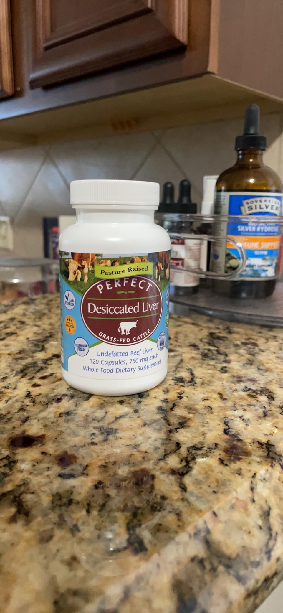 Perfect Supplements - Desiccated Beef Liver Capsules Grass Fed Supplement - Natural Source of Protein, Iron, Vitamins A & B - Boosts Energy and Immunity - No Chemicals No Dairy and Hormone Free customer photo 2