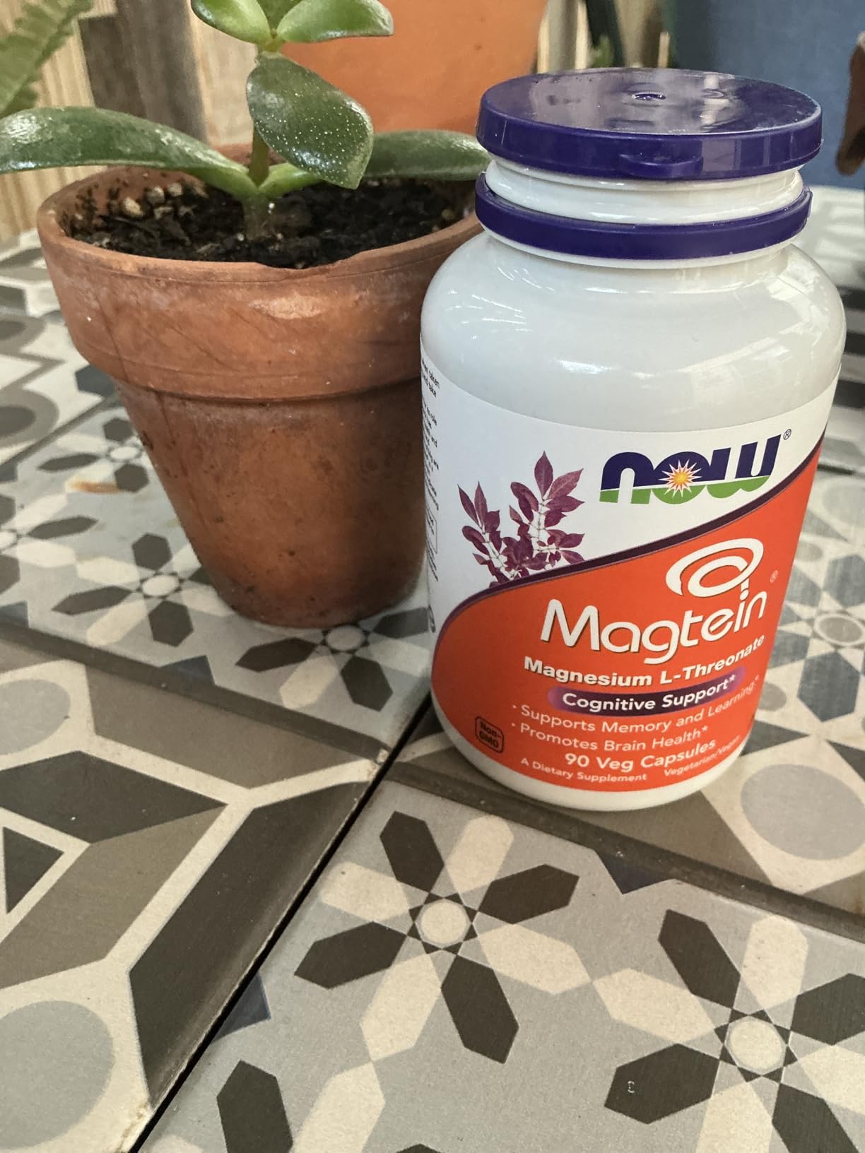 NOW Foods Supplements, Magtein with patented form of Magnesium (Mg), Cognitive Support, 90 Veg Capsules customer photo 2