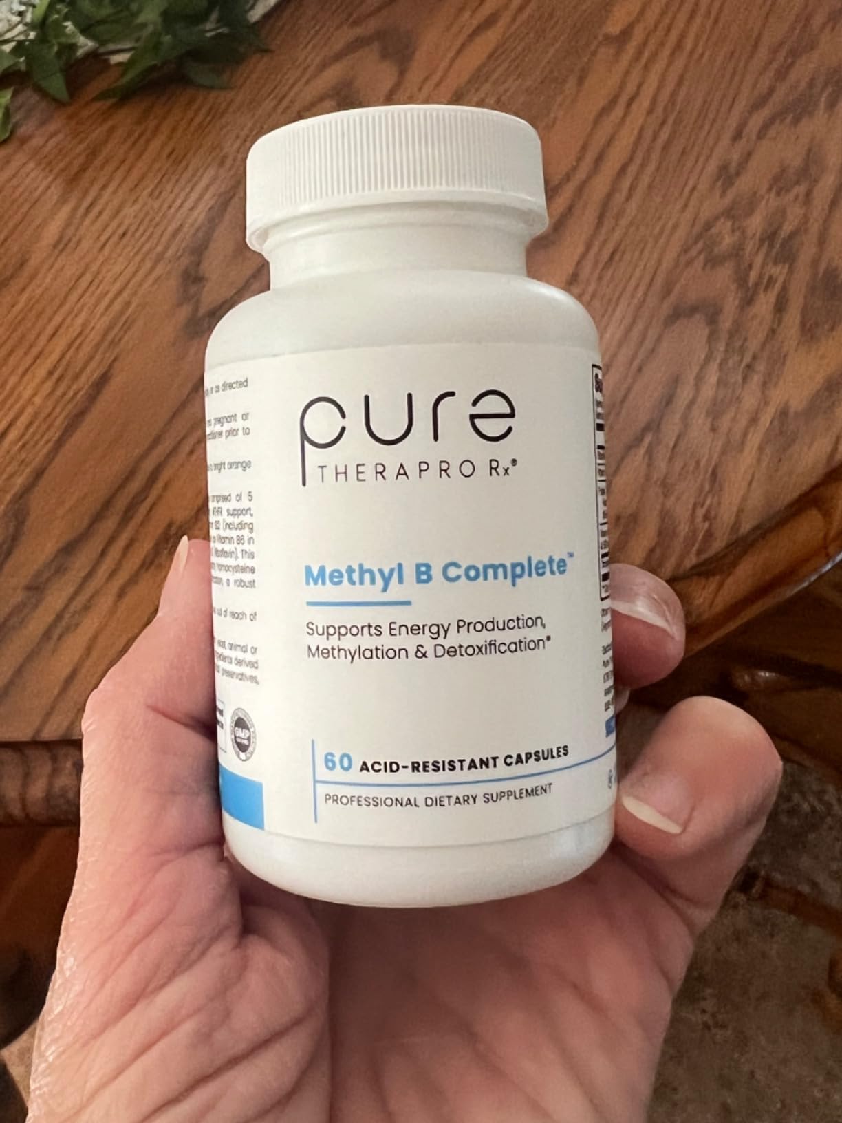 Methylated B Complex Vitamins, Made in USA, 2 Month Supply, Methyl B Complete Quatrefolic 5-MTHF Folate, B12 Methylcobalamin, TMG Trimethylglycine, Methylfolate, Pharm Grade, 60 Count customer photo 2