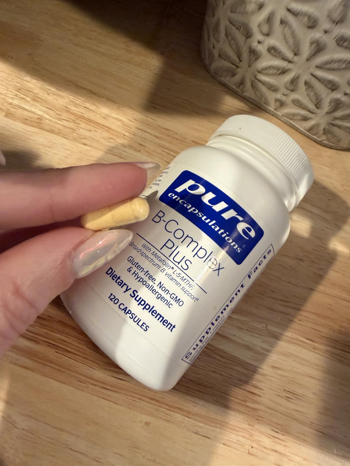Pure Encapsulations B-Complex Plus - B Vitamins Supplement to Support Neurological Health, Cardiovascular Health, Energy Levels & Nervous System Support - with Vitamin B12 & More - 120 Capsules customer photo 1