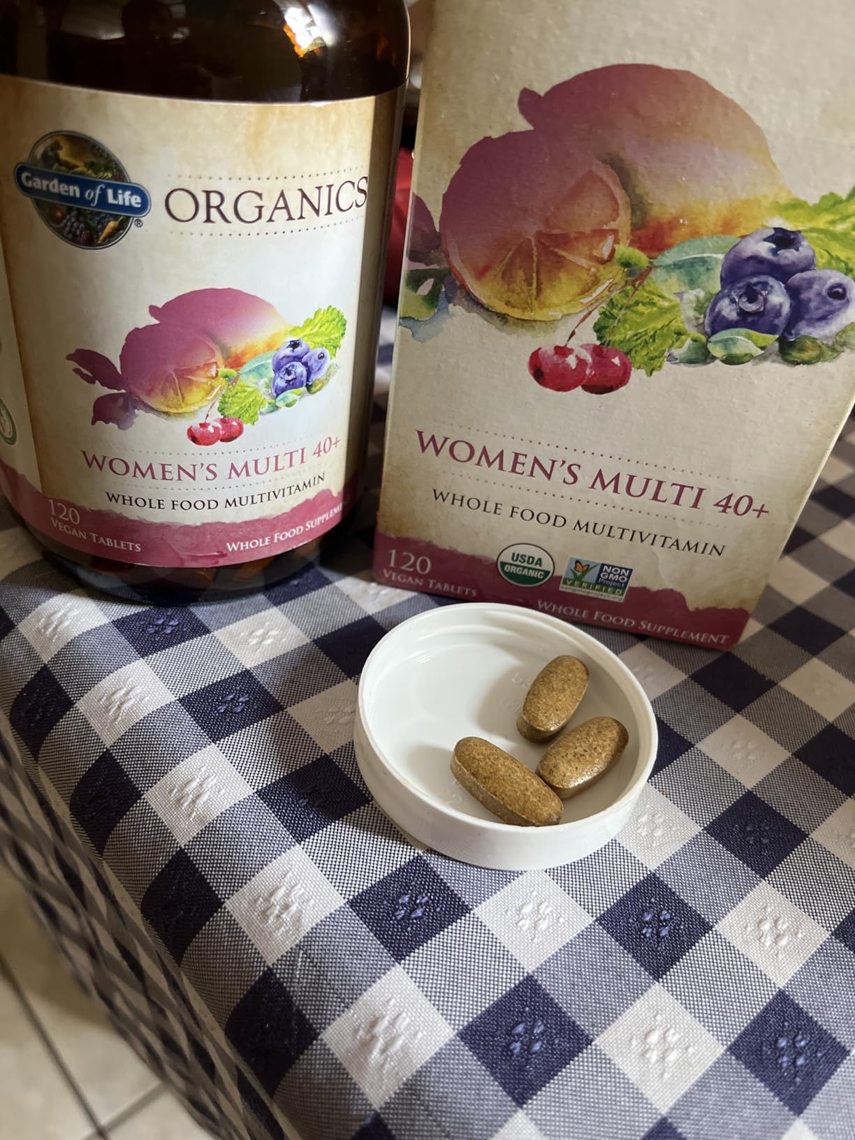 Garden of Life Multivitamin for Women 40 Plus, Organics Womens Vitamins, Hormone & Breast Health Support Blend, Vegan, 120 Tablets customer photo 1