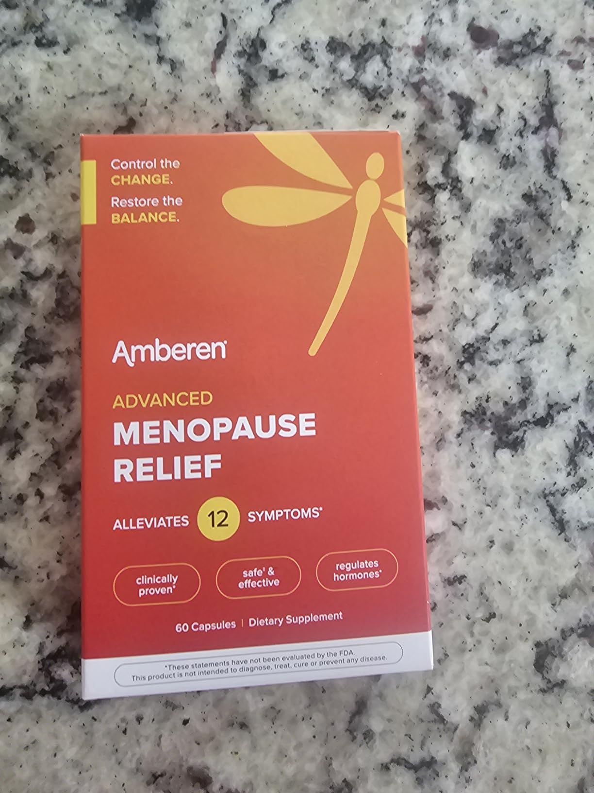 Amberen Menopause Supplement for Women, 60 Capsules, Clinically Proven, Helps Support Hormone Balance, Helps Relieve 12 Menopause Symptoms: Hot Flashes, Night Sweats, Mood Swings and More customer photo 2