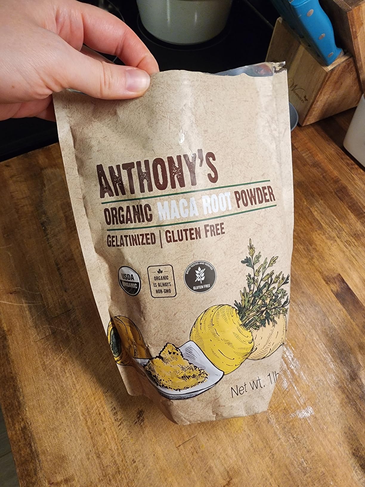 Anthony's Organic Maca Root Powder, 1 lb, Gelatinized for Enhanced Bioavailability, Gluten Free, Non GMO customer photo 2