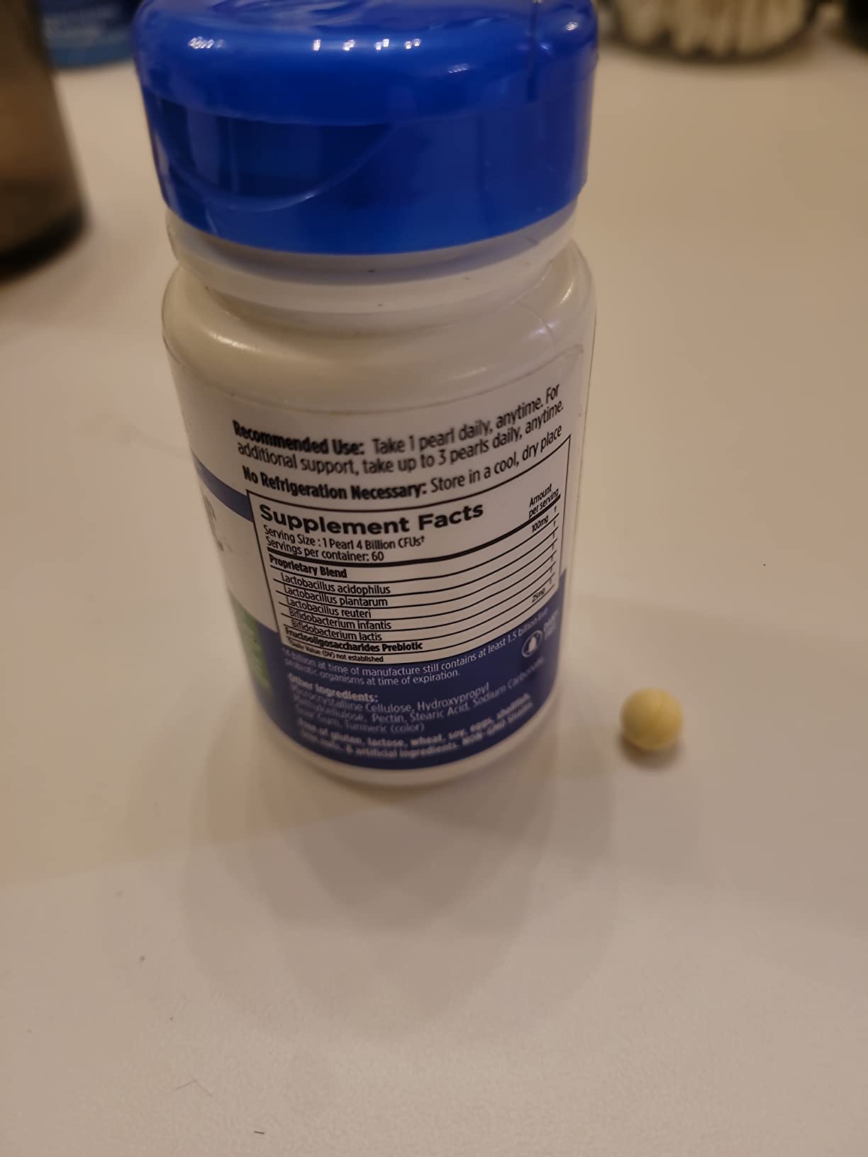 Earth's Pearl Probiotics for Women & Men & Kids - Pearl-Shaped Probiotic & Prebiotics with BIO-Tract, 4 Billion CFU, Gut Health Support (60-Day Supply) customer photo 1