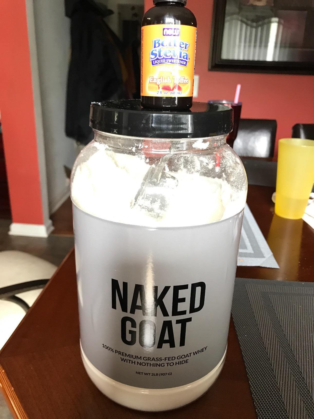 NAKED Goat - Pasture Fed Goat Whey Protein Powder from Small-Herd Wisconsin Dairies, 2Lb Bulk, GMO Free, Soy Free customer photo 2
