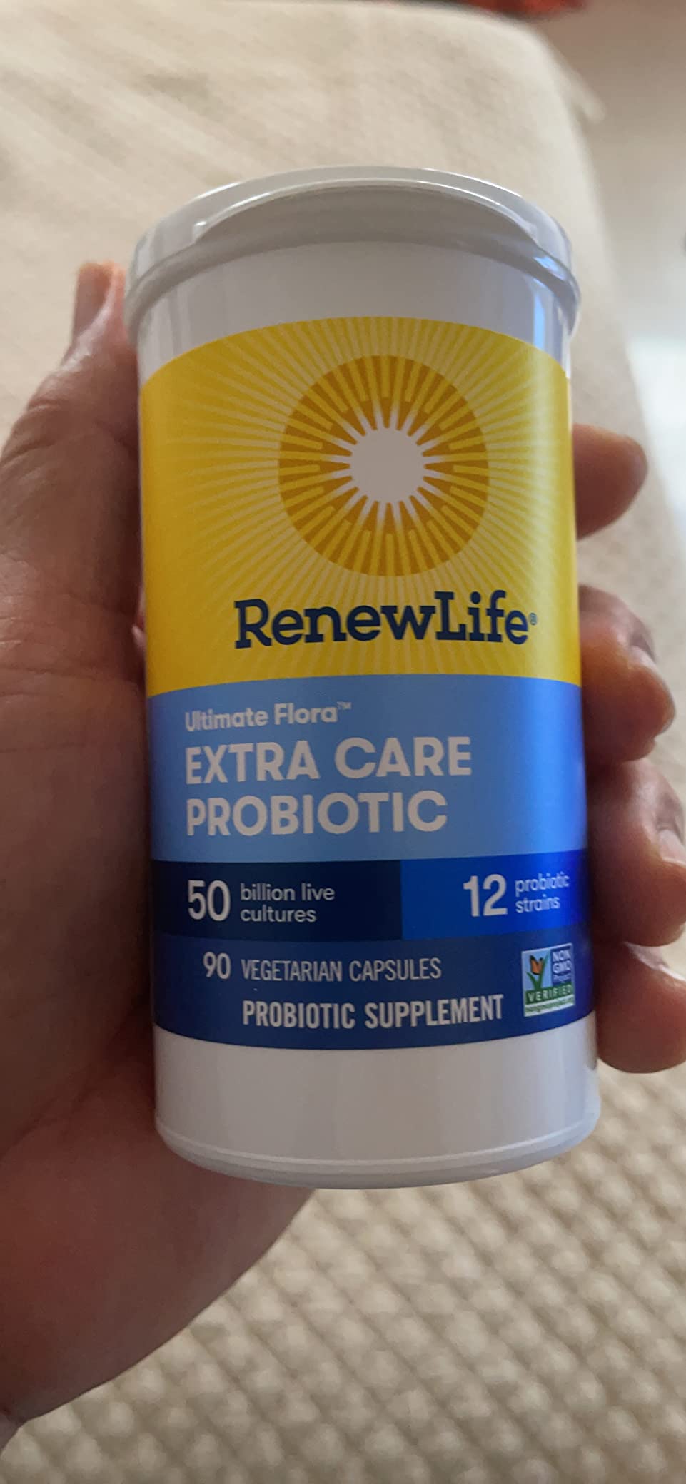 Renew Life Extra Care Go-Pack Probiotic Capsules, Daily Supplement Supports Immune, Digestive and Respiratory Health, L. Rhamnosus GG, Dairy, Soy and gluten-free, 50 Billion CFU, 30 Ct customer photo 1