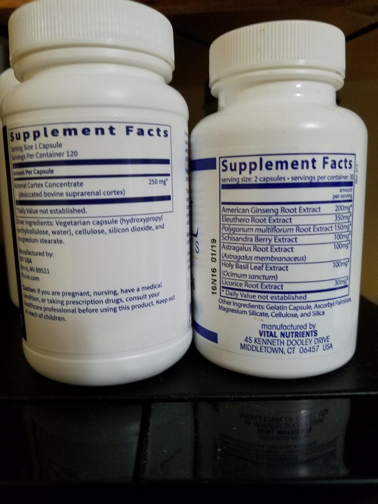 Klaire Labs SFI Health Adrenal Cortex - Targeted Adrenal Support Supplements for Cortisol Health - Purified, BSE-Free Lyophilized Extract from Pasture-Fed Bovine (120 Capsules) customer photo 1