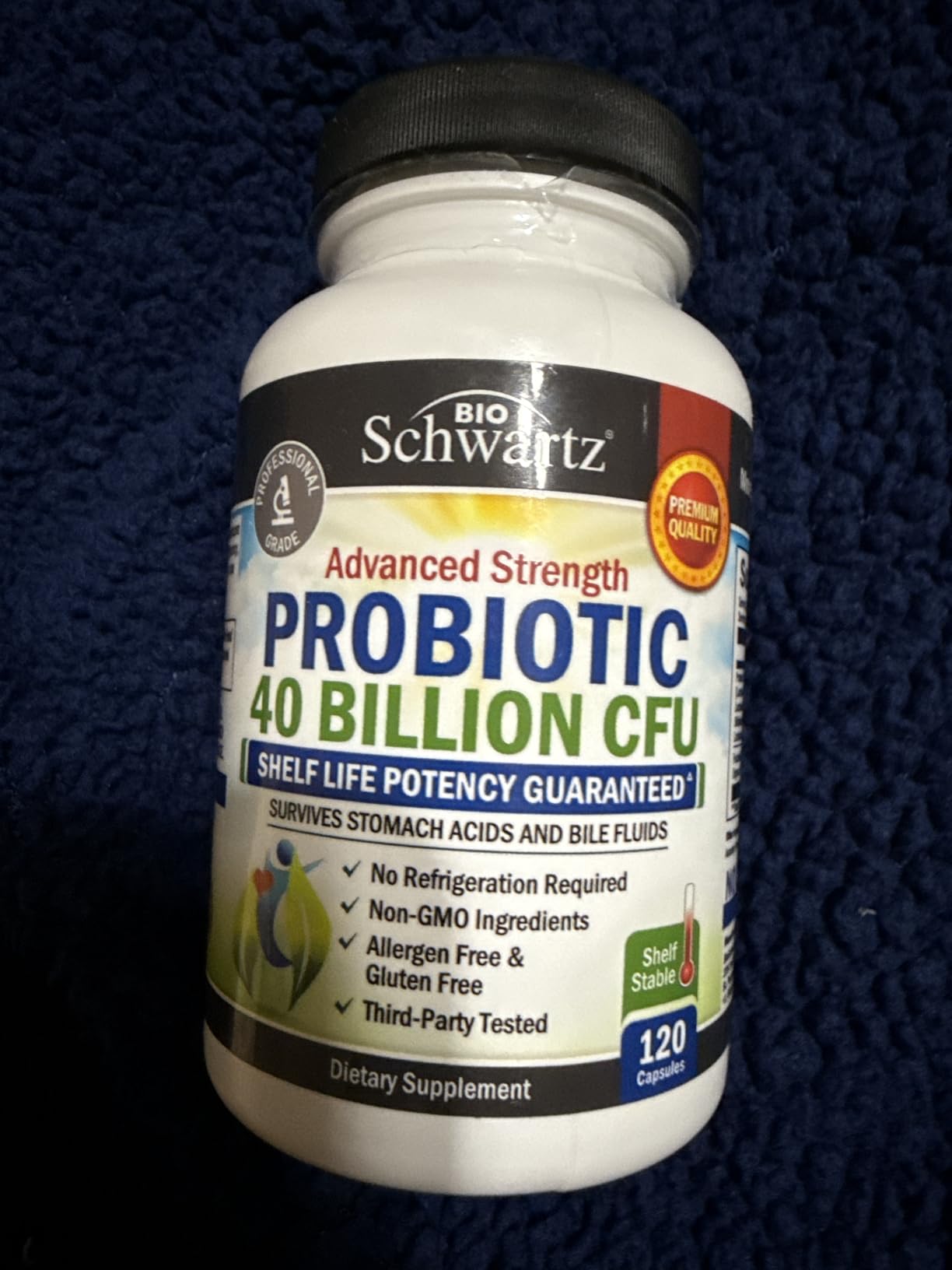 BioSchwartz Daily Probiotic Nutritional Supplement - 40 Billion CFU for Gut Health - Probiotics for Men and Women - Digestive Health with Astragalus & Lactobacillus - Shelf Stable - 60 Count customer photo 2