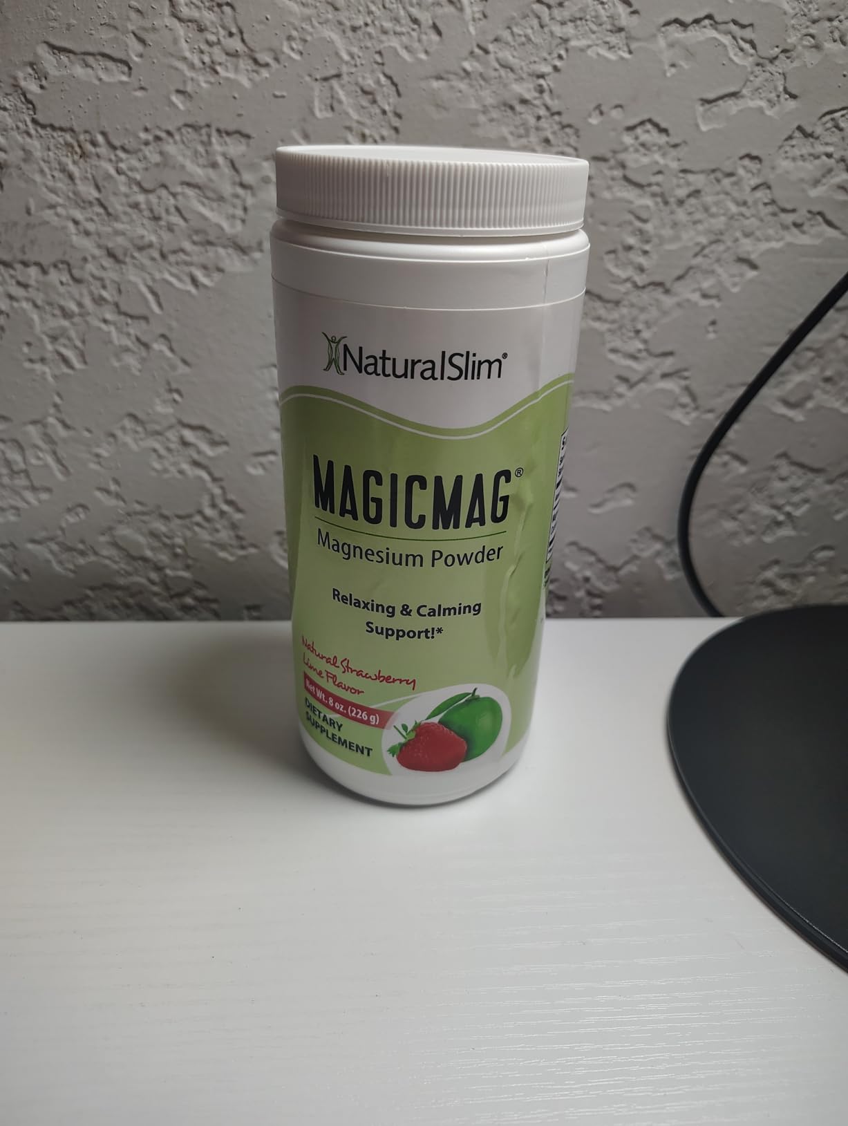 NaturalSlim MagicMag - Highly Absorbable Magnesium Citrate Powder for Relaxation, Energy, Better Sleep & Metabolic Support - Strawberry & Lime Flavored 8oz customer photo 1