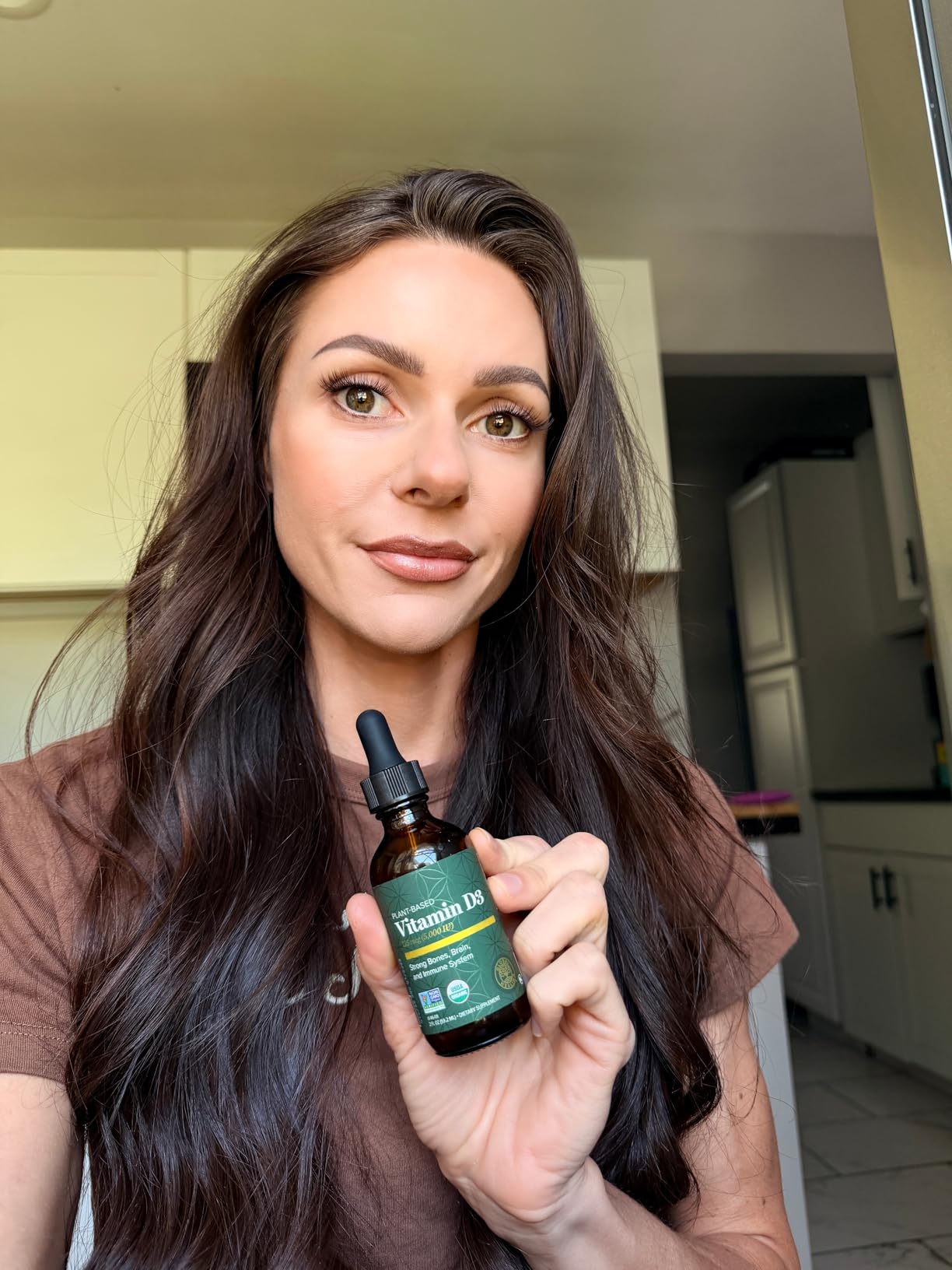Global Healing Organic Vitamin D3 5000 IU Supplement - Vegan Vitamin D Supplements for Immune Health & Strong Bones Support - Pure D3 Vitamin 5000 IU Ingredients, VIT D3-2 Fl Oz customer photo 1