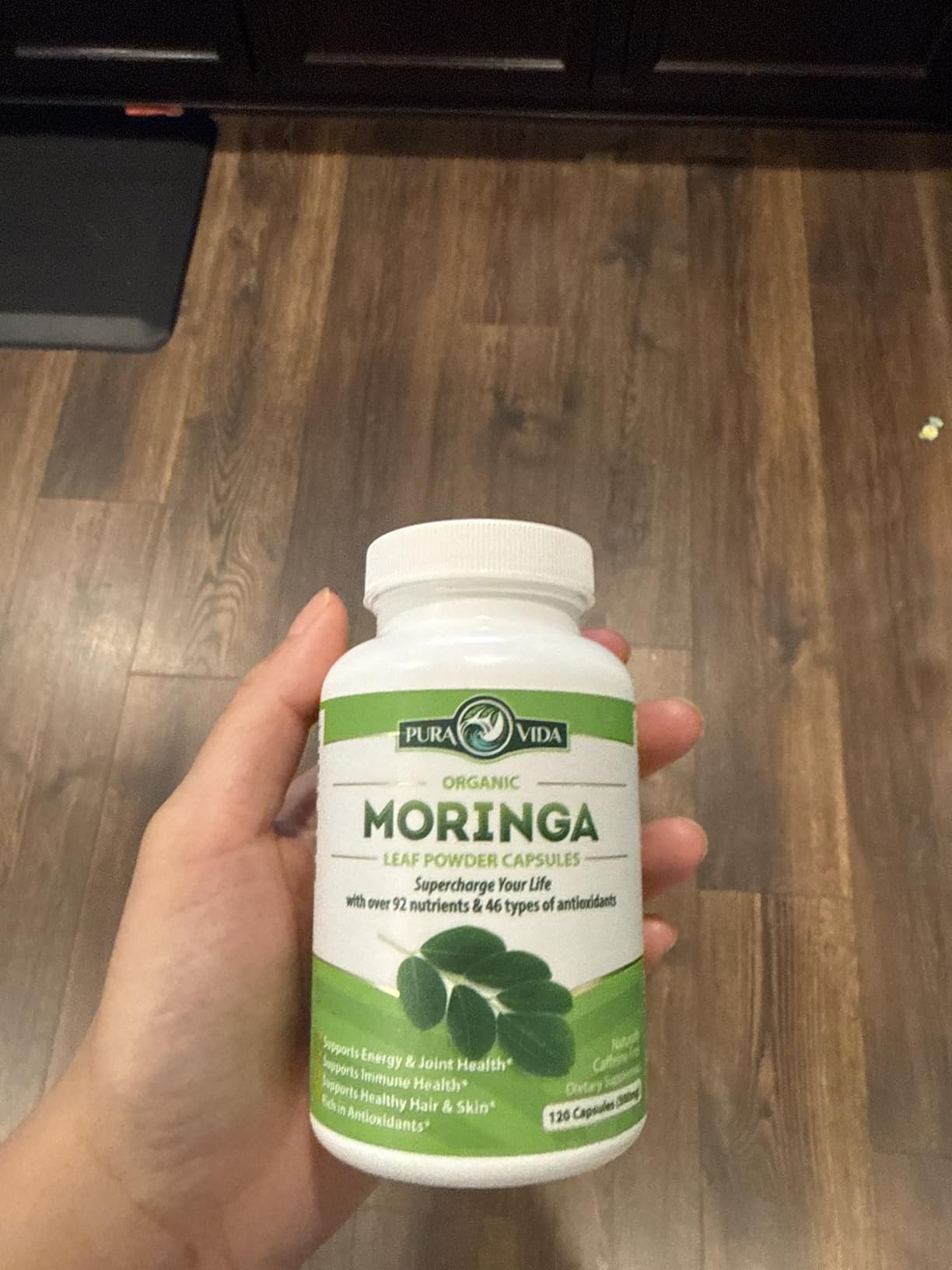 PURA VIDA MORINGA Organic Moringa Capsules, Pure Moringa Leaf Powder Single Origin for Energy, Metabolism & Immune Support, 120ct, 500mg Caps customer photo 2
