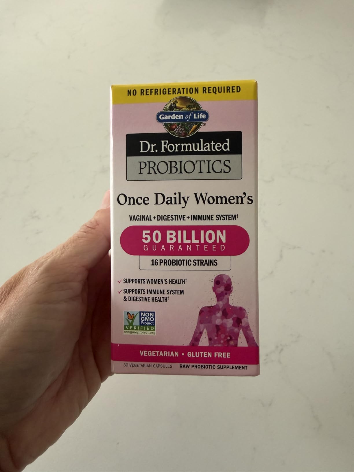 Garden of Life Dr. Formulated Once Daily Women's Probiotics with 50 Billion CFU & Organic Prebiotics - Vaginal Health, Digestive Support, Immune Support, Dairy Free, 30 Capsules customer photo 2