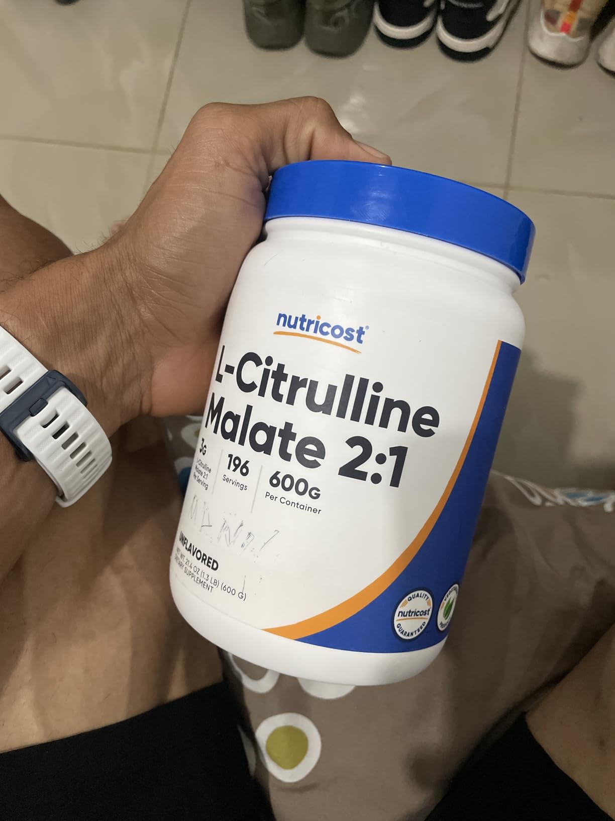 Nutricost L-Citrulline Malate (2:1) Powder (600 Grams) customer photo 1