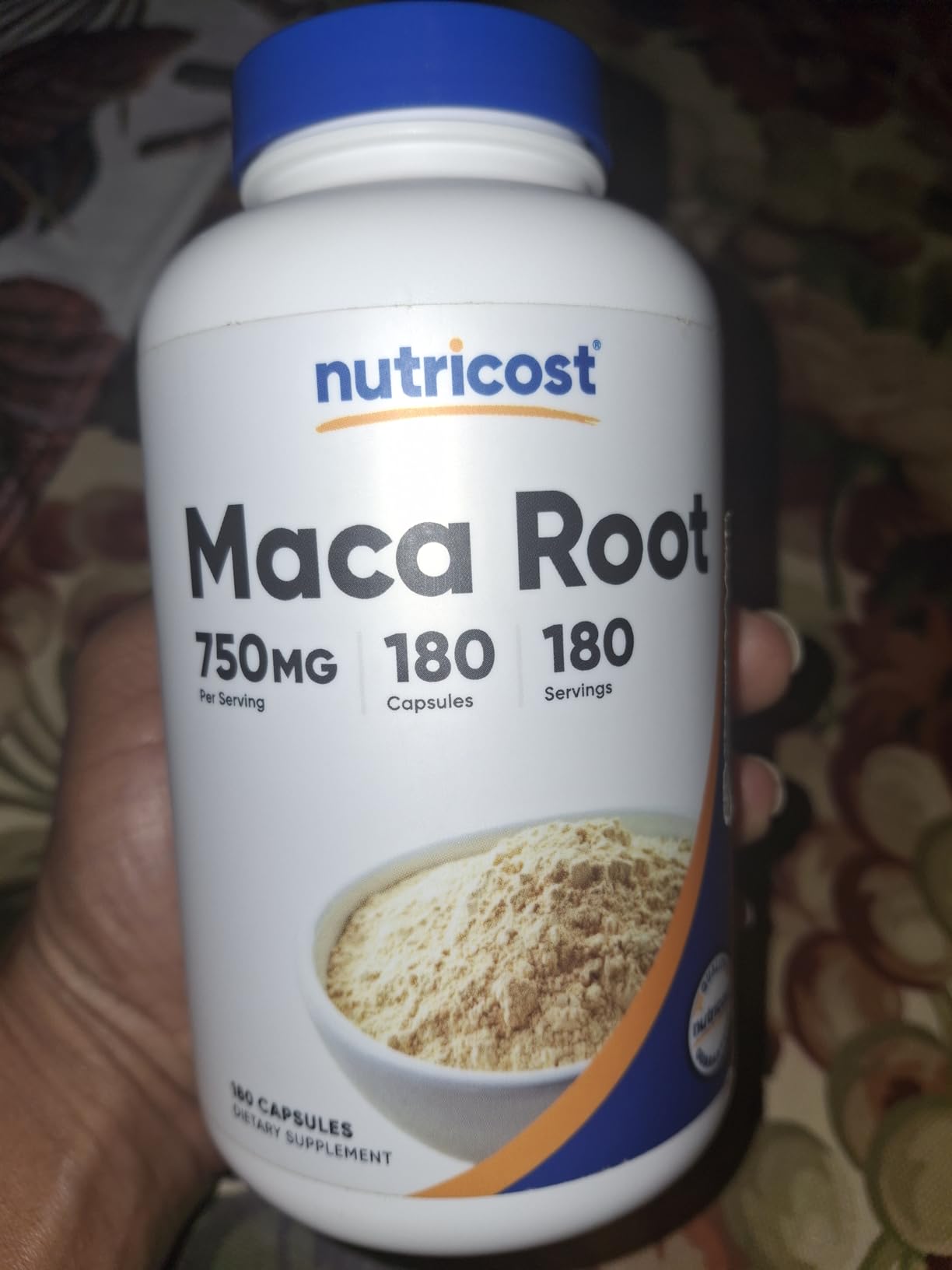 Nutricost Maca Root Capsules (Lepidium meyenii) 750mg, 180 Capsules, 180 Servings customer photo 1