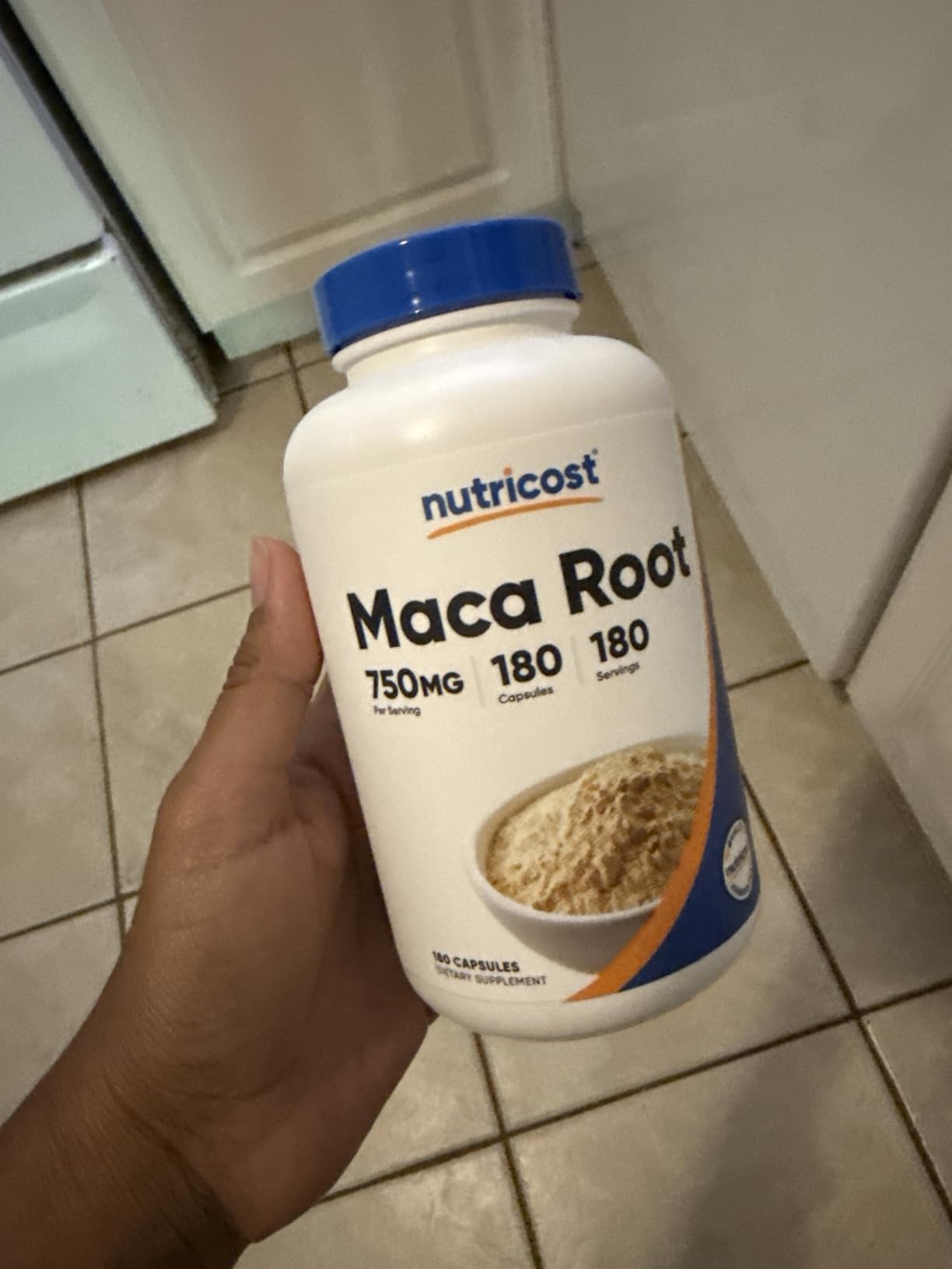 Nutricost Maca Root Capsules (Lepidium meyenii) 750mg, 180 Capsules, 180 Servings customer photo 2