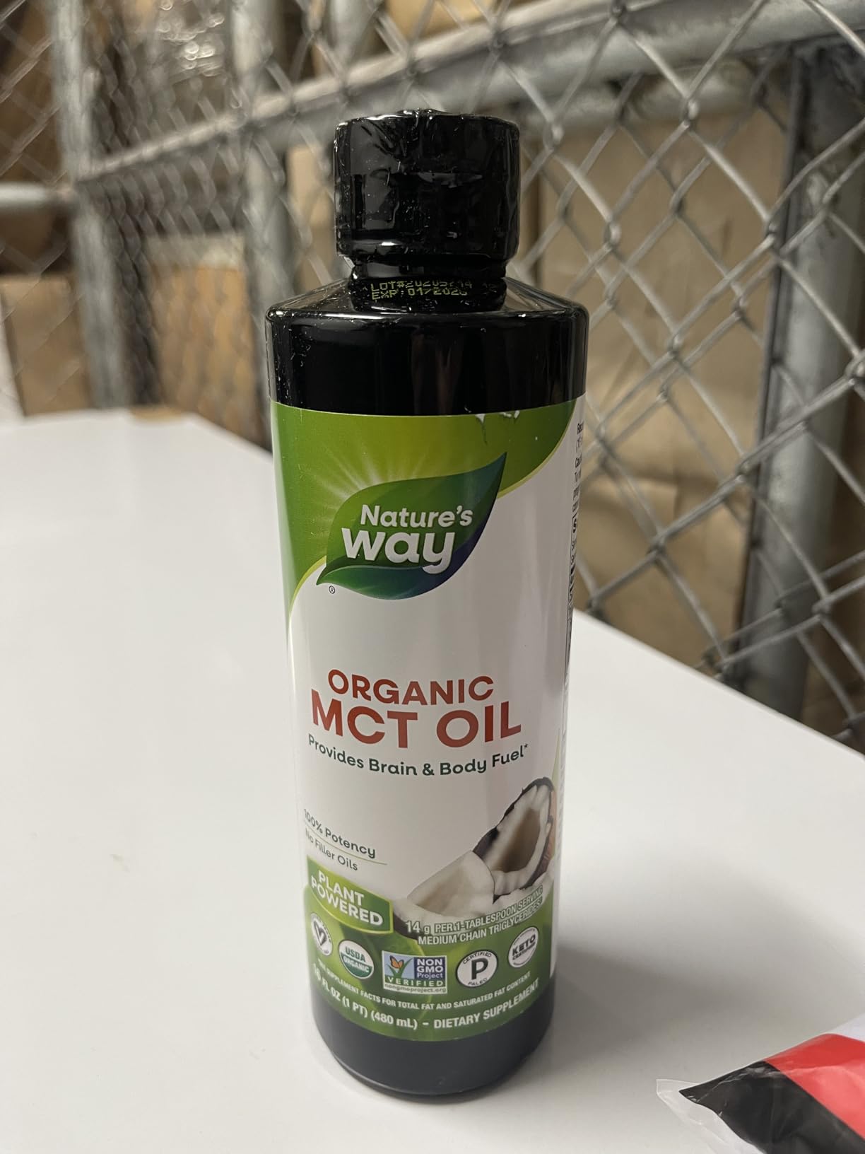 Nature's Way Organic MCT Oil, Brain and Body Fuel*, Liquid Coconut MCT Oil with C8 Caprylic & C10 Capric Acids, 14 g Medium Chain Triglycerides per Serving, Keto & Paleo Certified, Non-GMO, 16 Fl Oz customer photo 1
