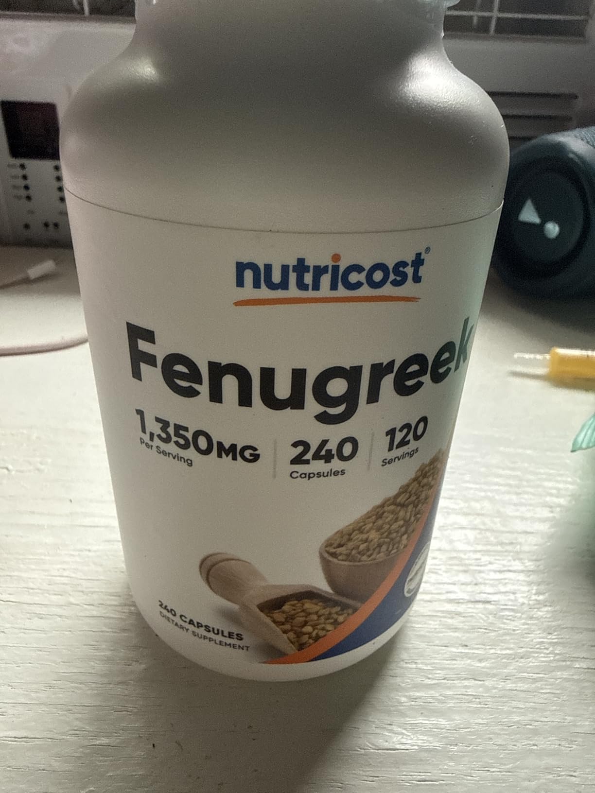 Nutricost Fenugreek Seed 1350mg, 240 Capsules - Gluten Free, Non-GMO, 675mg Per Capsule customer photo 1
