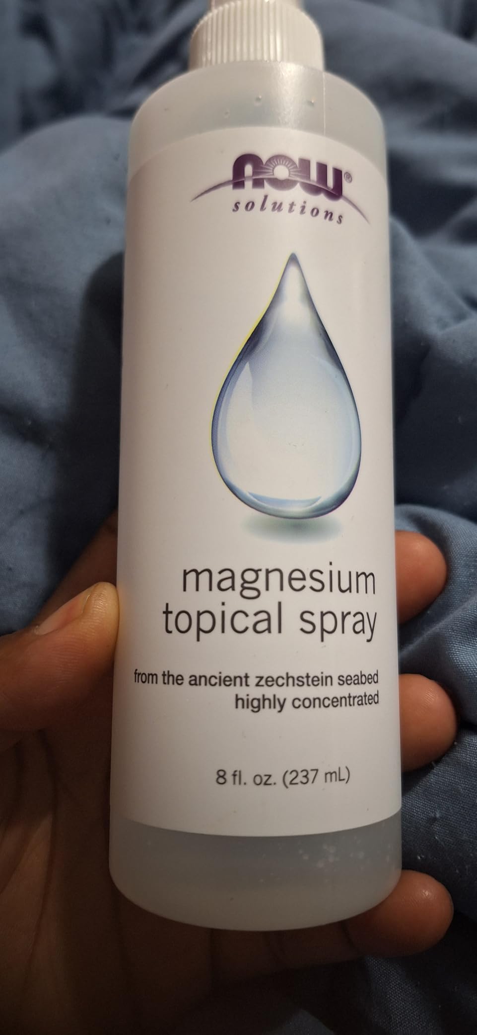 NOW Foods Solutions, Magnesium Topical Spray, from the Ancient Seabed, Highly Concentrated, 8 Fl Oz (Pack of 1) customer photo 1