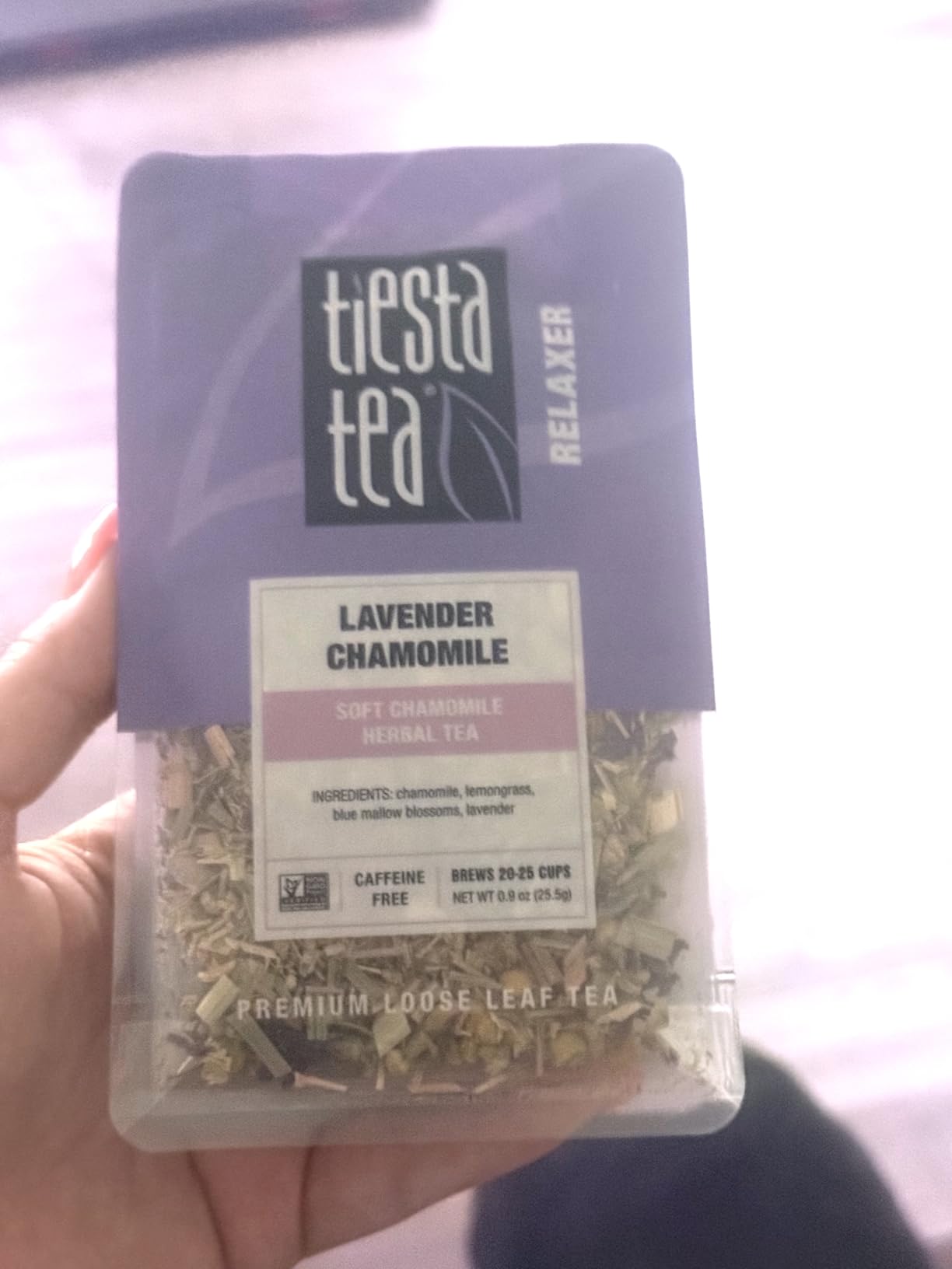 Tiesta Tea - Lavender Chamomile Herbal Tea, Loose Leaf, Calming Blend with Chamomile, Lavender, and Lemongrass, Caffeine-Free Herbal, 25 Cups, 0.9 Ounce customer photo 1