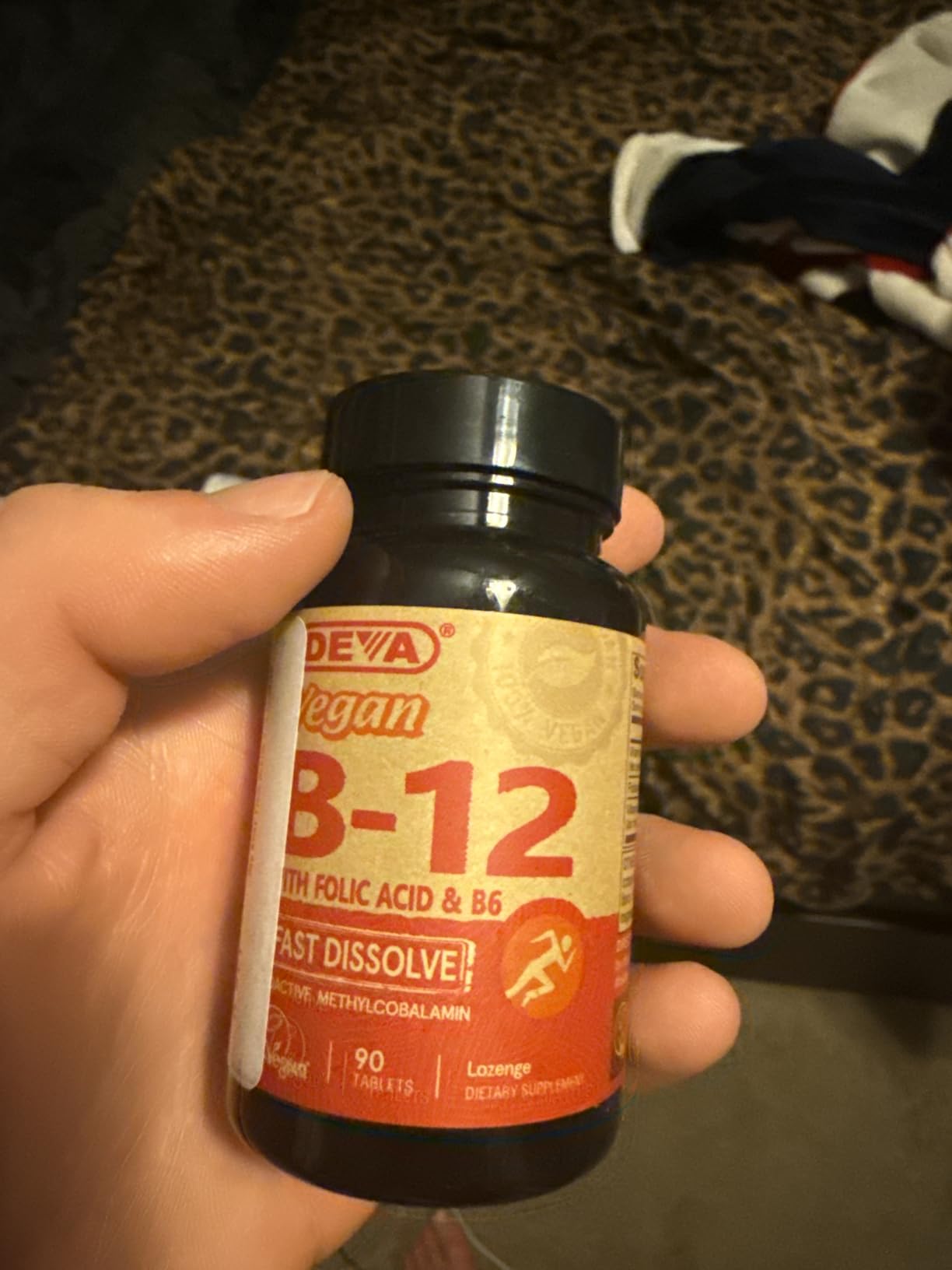 Deva Vegan Vitamins B-12 1000mcg with Folic Acid & B-6, Supports Nervous System, Healthy Brain Function & Energy Production, Fast Dissolve, 90 Tablets customer photo 1