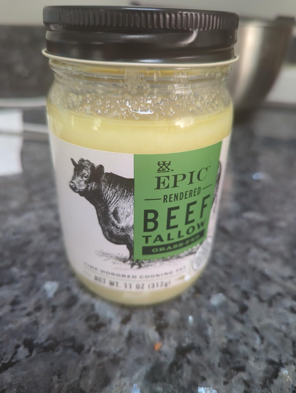 EPIC Beef Tallow, Grass-Fed, Keto Friendly, Whole30, 11oz Jar customer photo 2