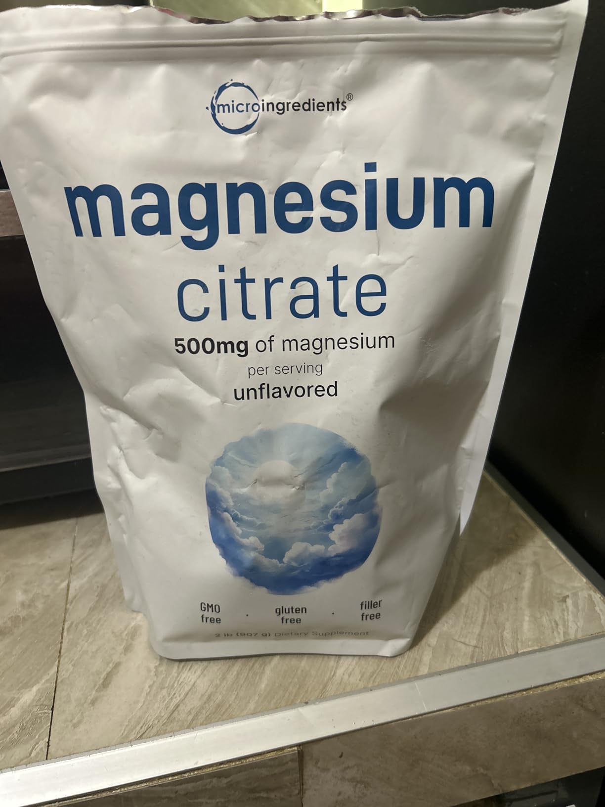 Magnesium Citrate Powder, 2lbs | Unflavored Magnesium Supplement | Relaxation and Nutrient Utilization | Easily Absorbed Formula | Non-GMO, Vegan, Gluten Free customer photo 1