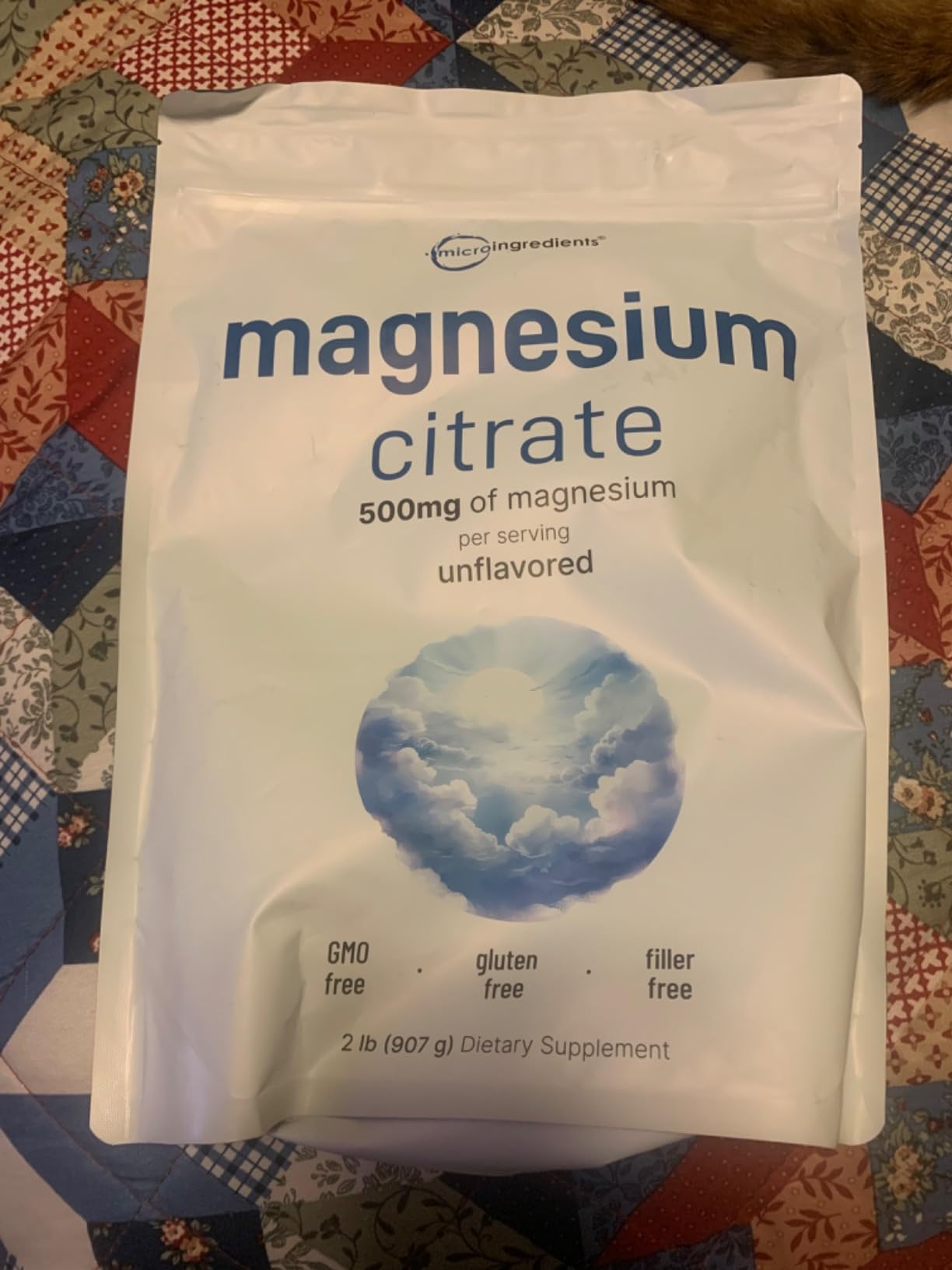 Magnesium Citrate Powder, 2lbs | Unflavored Magnesium Supplement | Relaxation and Nutrient Utilization | Easily Absorbed Formula | Non-GMO, Vegan, Gluten Free customer photo 2
